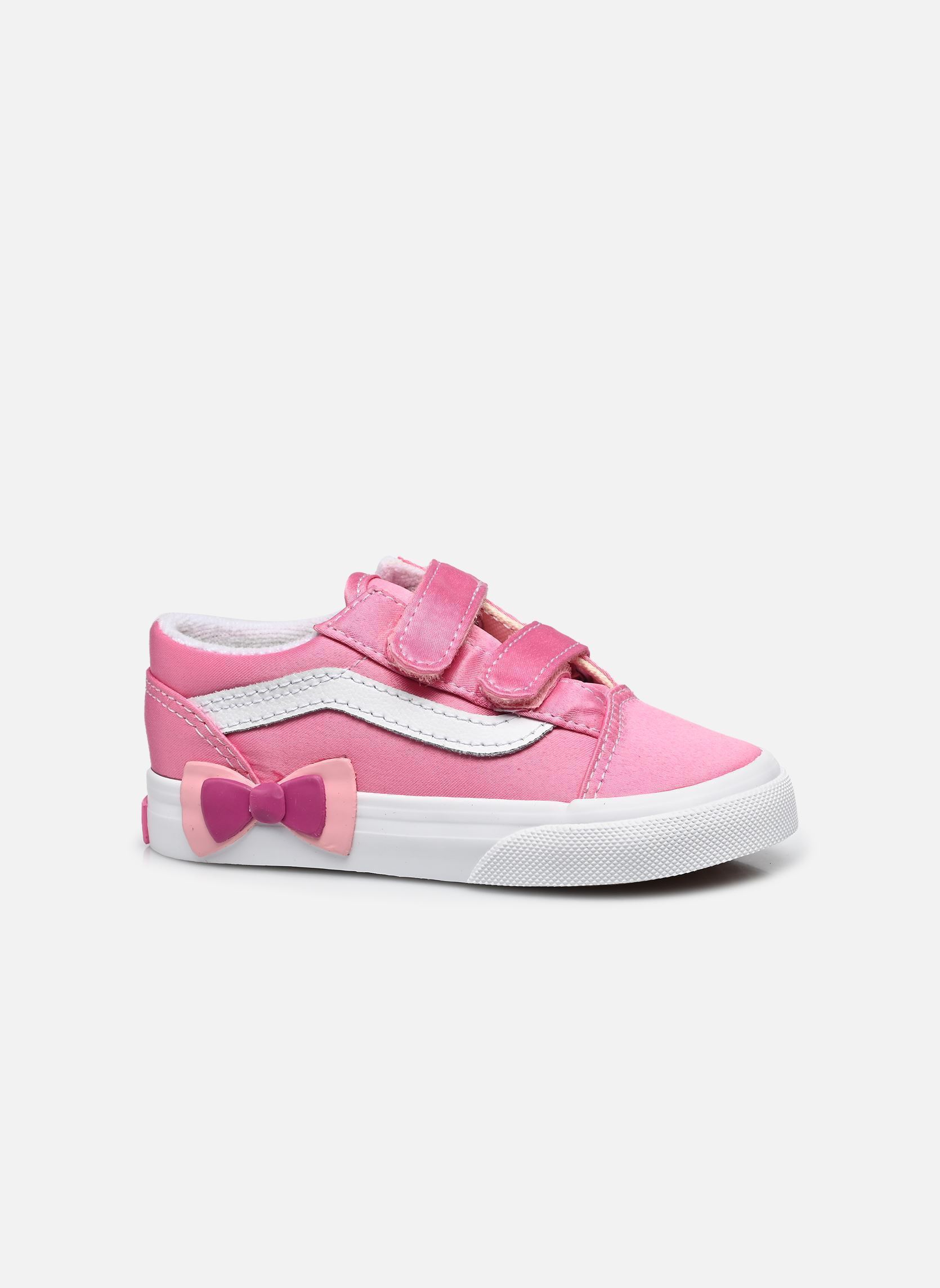 Baskets basses Old Skool V Bow fille rose Vans Baskets basses Old Skool V Bow fille rose FRQ - PINK FIZZ