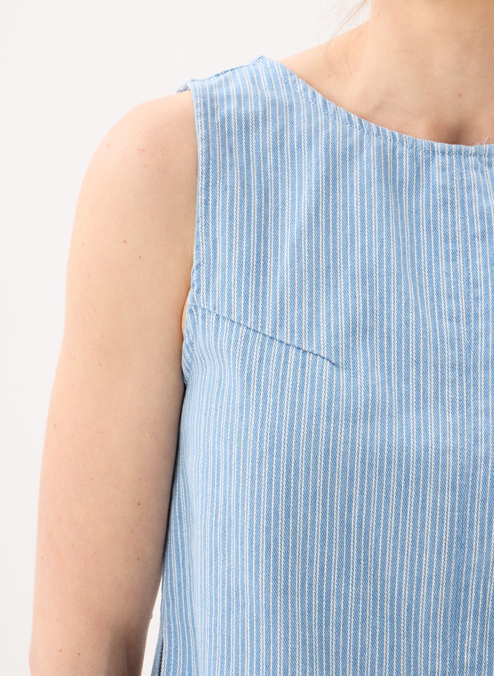 Tops Vendome dames wit Grace & Mila Tops Vendome dames wit Striped_Blue