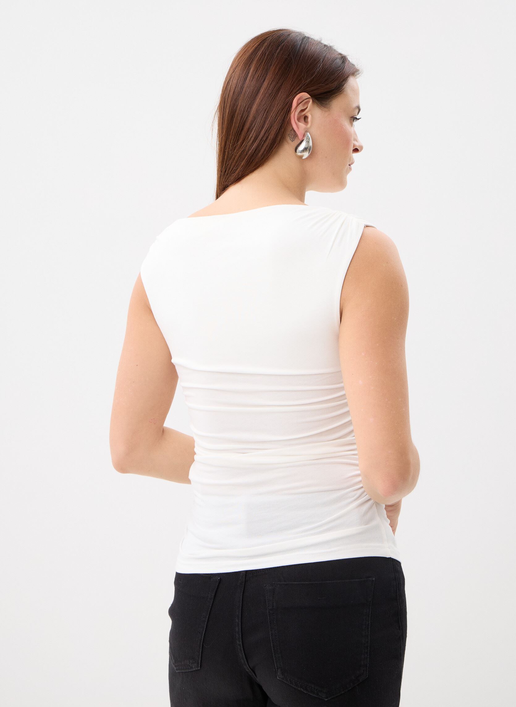 Tops Vodia femme blanc Grace & Mila Tops Vodia femme blanc ivoire