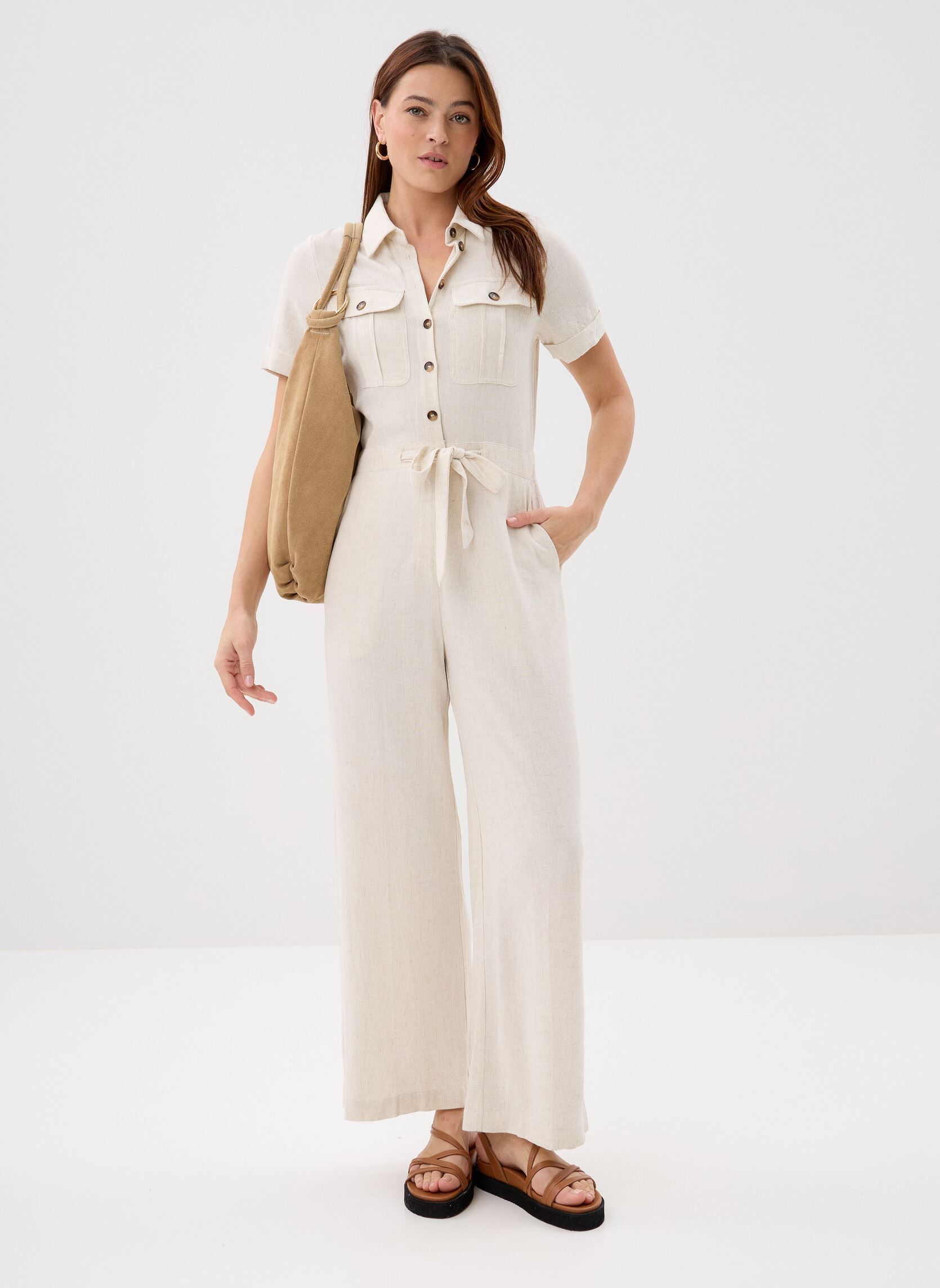 Broekpakken Vanelle dames beige Grace & Mila Broekpakken Vanelle dames beige Sable