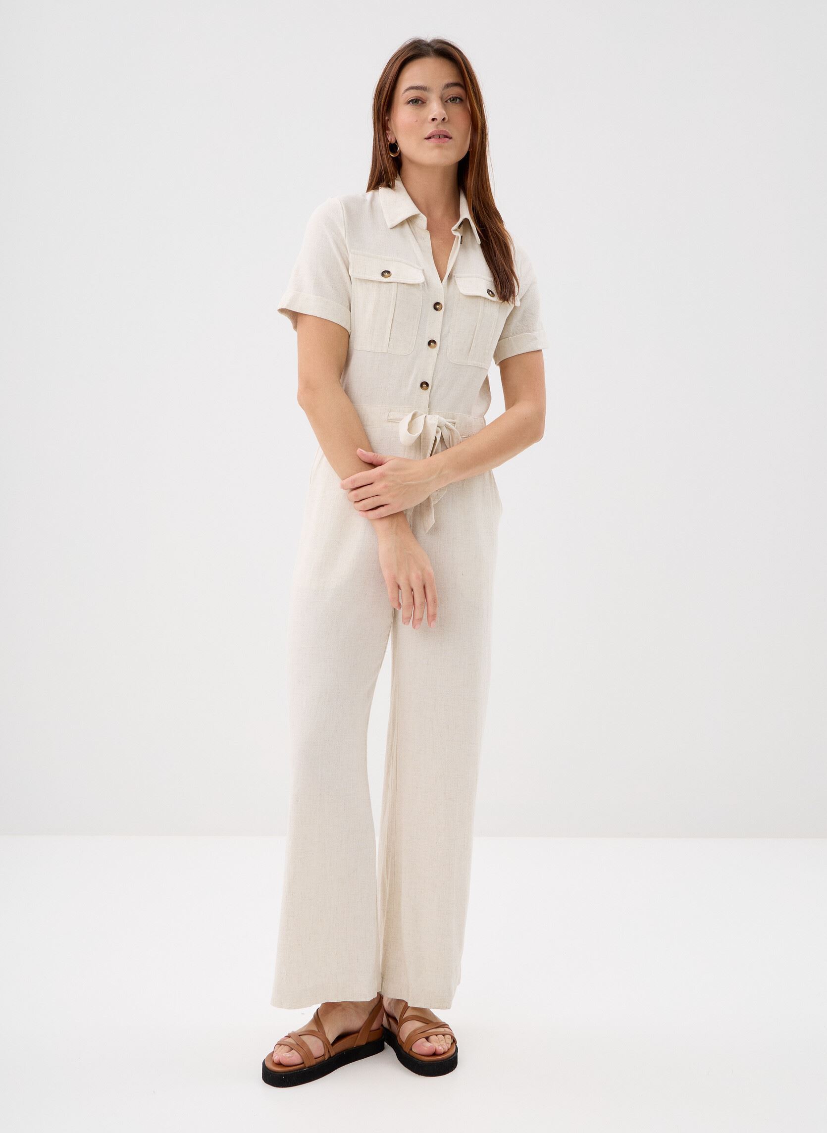 Broekpakken Vanelle dames beige Grace & Mila Broekpakken Vanelle dames beige Sable