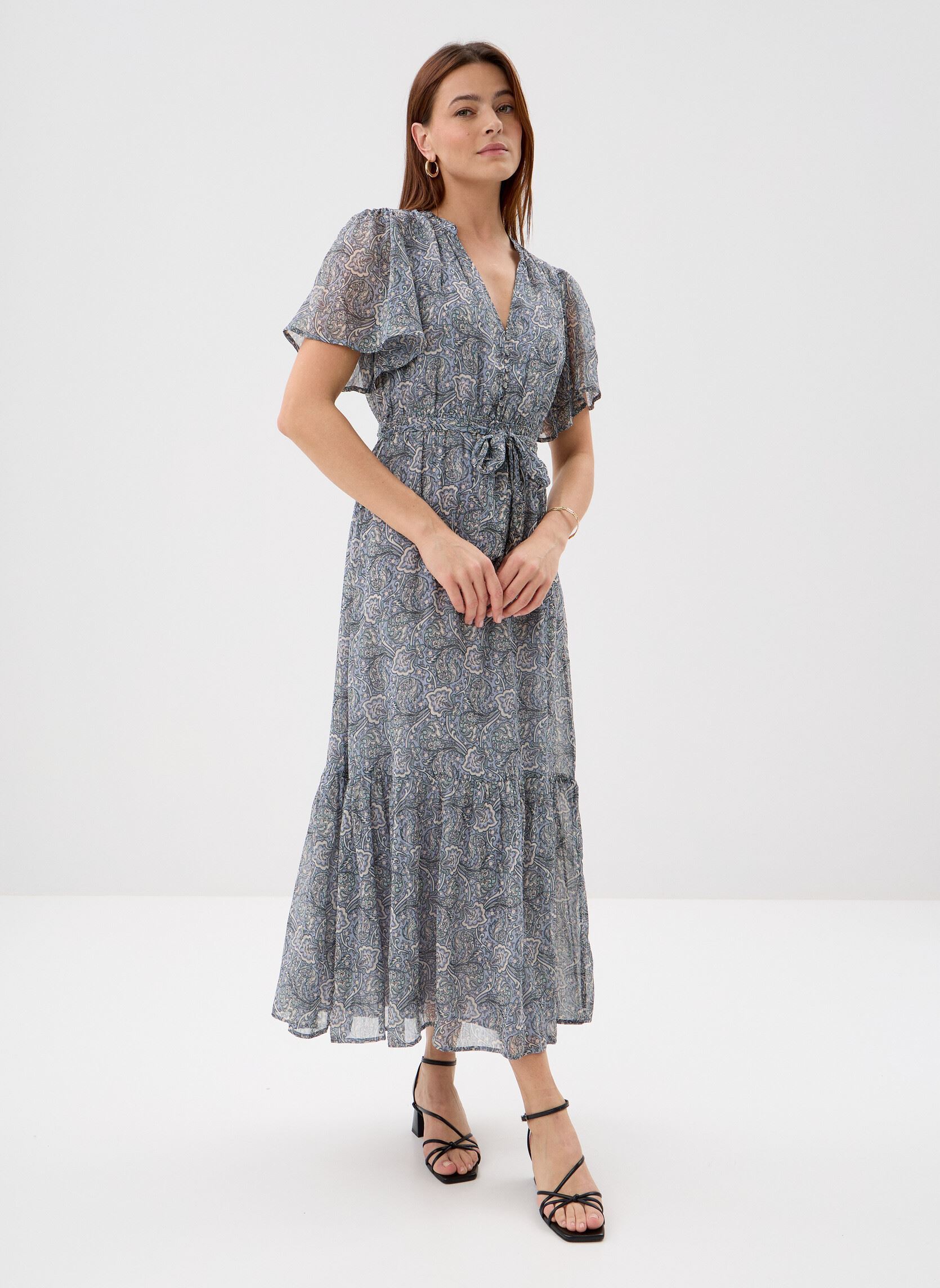 Lange jurken Venelle dames blauw Grace & Mila Lange jurken Venelle dames blauw Ciel