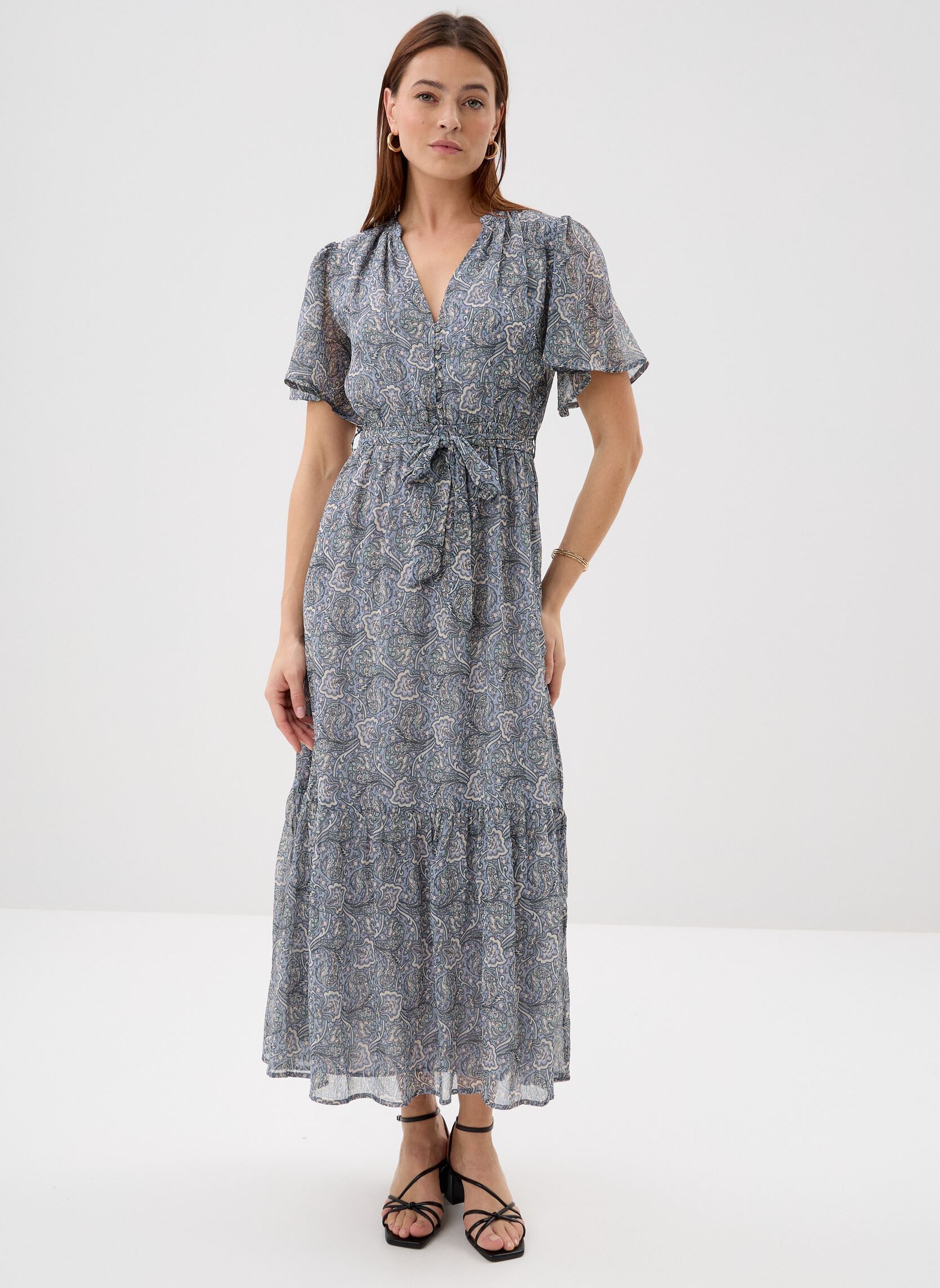 Lange jurken Venelle dames blauw Grace & Mila Lange jurken Venelle dames blauw Ciel