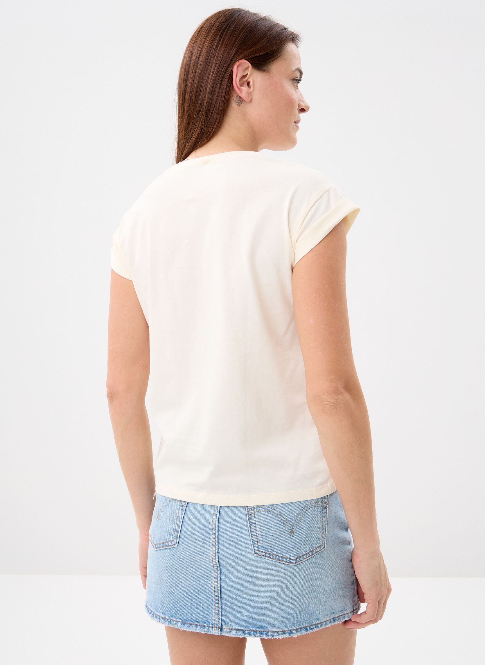 T-shirts met korte mouwen Vico dames bruin Grace & Mila T-shirts met korte mouwen Vico dames bruin Chocolat