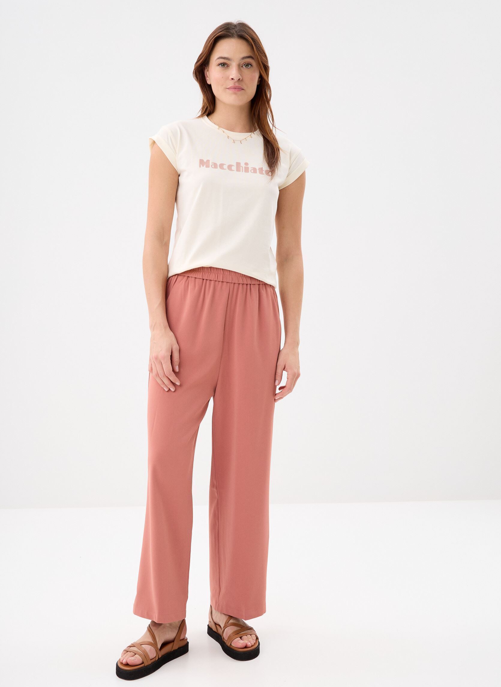 Tee-shirts manches courtes Vico femme marron Grace & Mila Tee-shirts manches courtes Vico femme marron Mocha