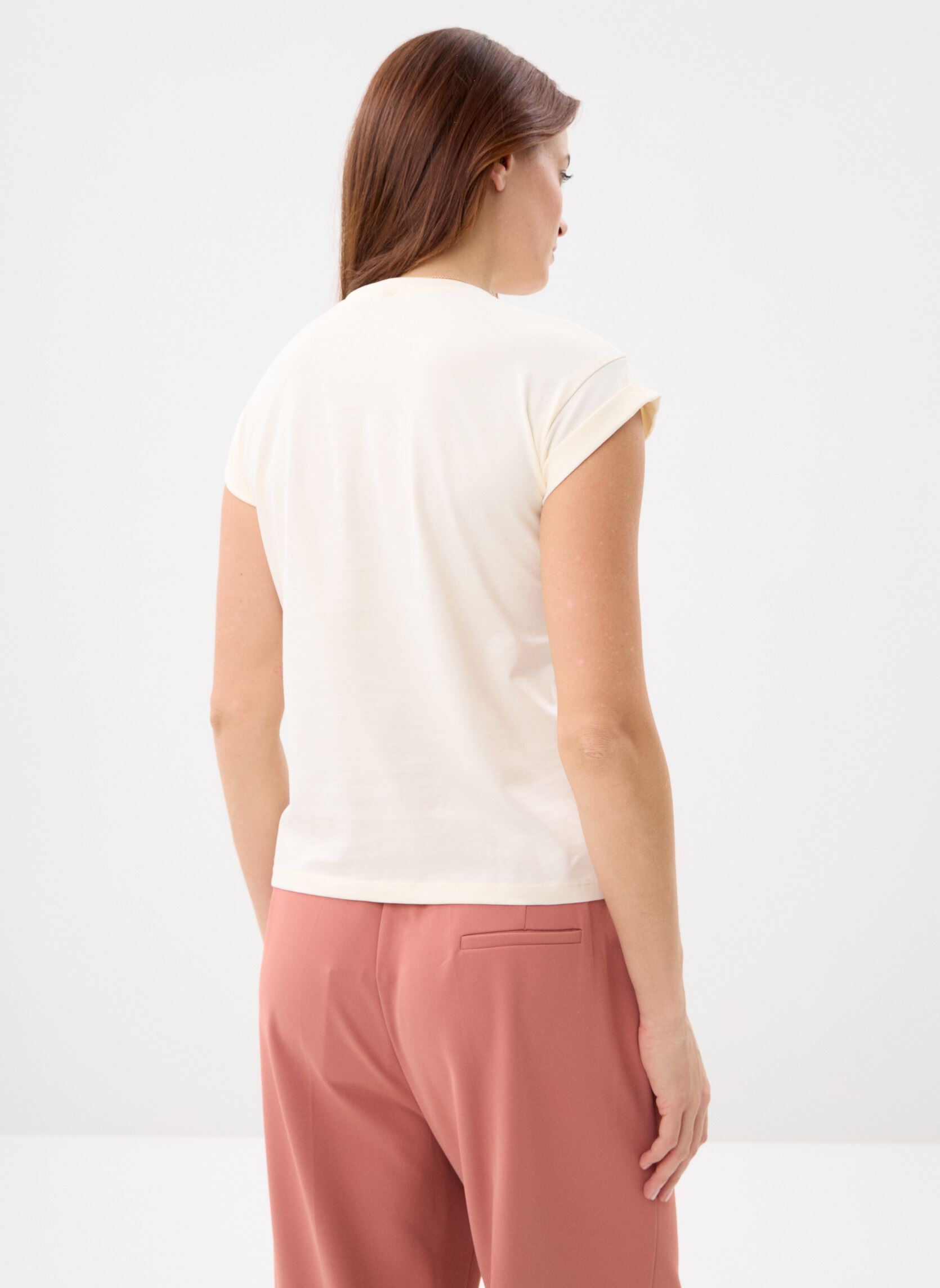 Tee-shirts manches courtes Vico femme marron Grace & Mila Tee-shirts manches courtes Vico femme marron Mocha