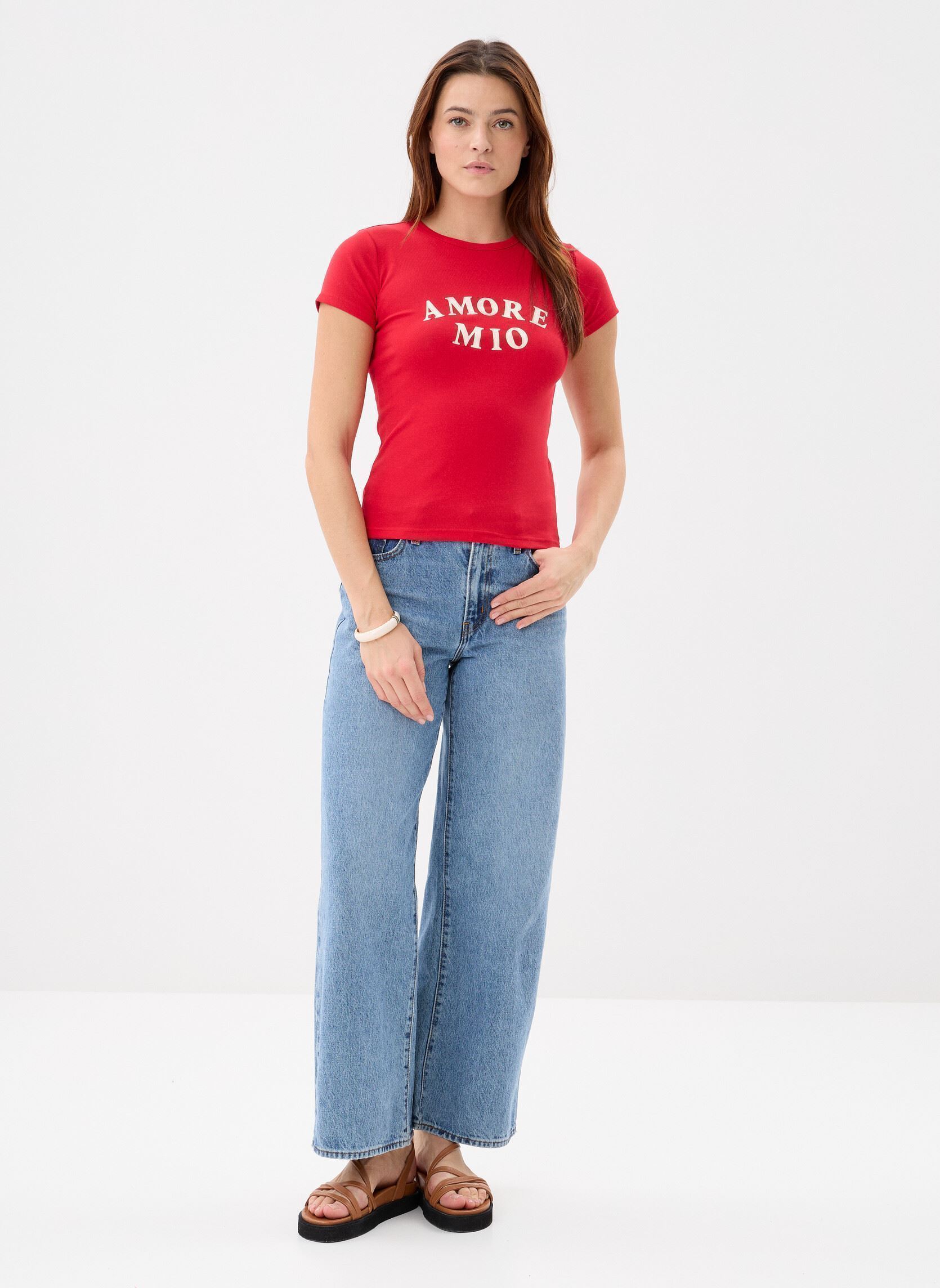 Tee-shirts manches courtes Valerio femme rouge Grace & Mila Tee-shirts manches courtes Valerio femme rouge ROUGE