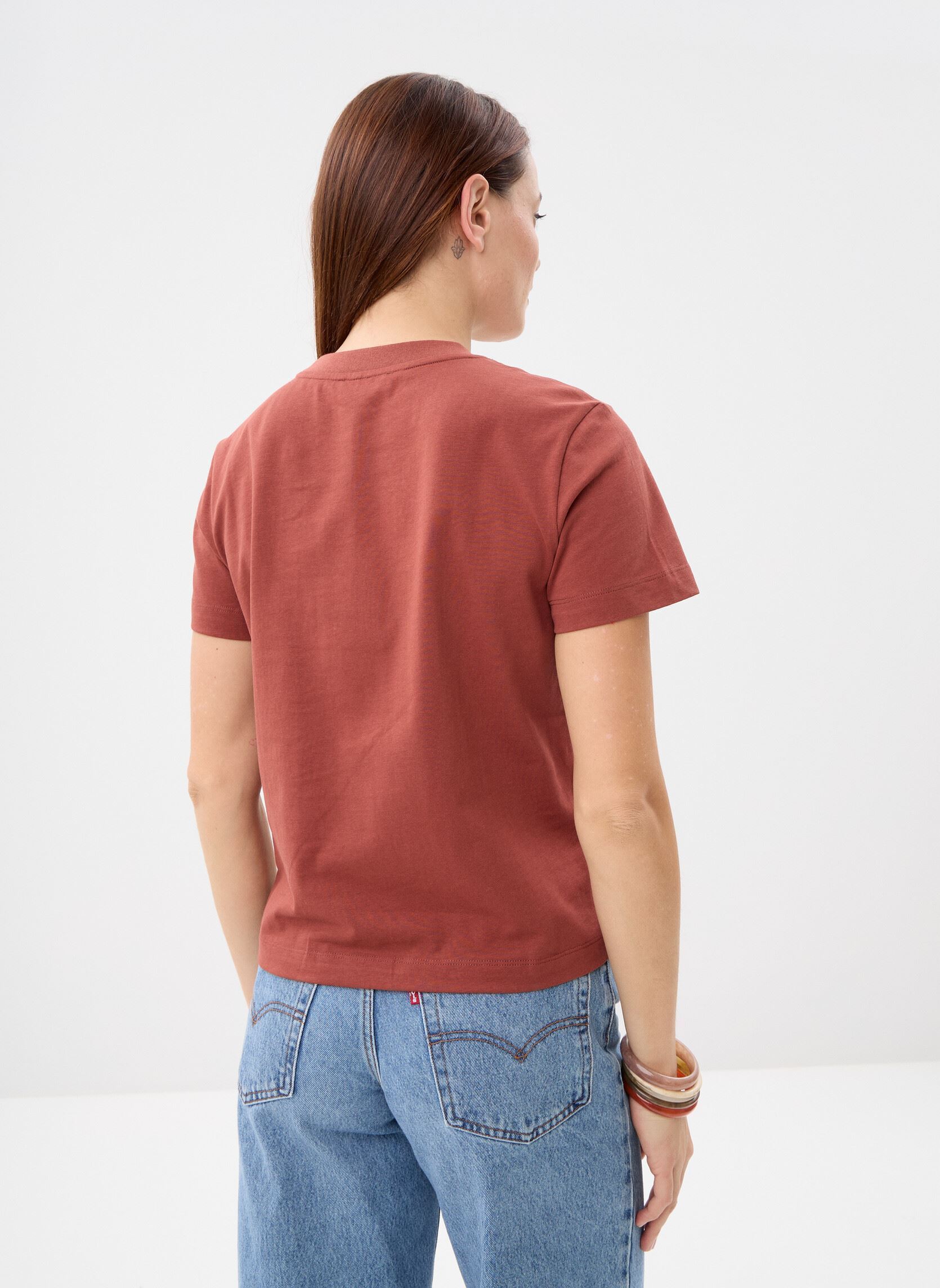 T-shirts met korte mouwen Vanders dames oranje Grace & Mila T-shirts met korte mouwen Vanders dames oranje TERRACOTTA