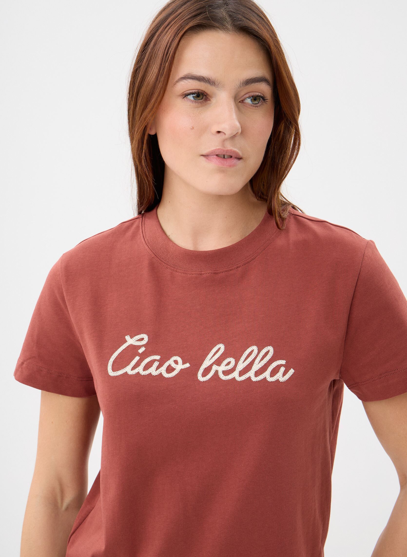 T-shirts met korte mouwen Vanders dames oranje Grace & Mila T-shirts met korte mouwen Vanders dames oranje TERRACOTTA