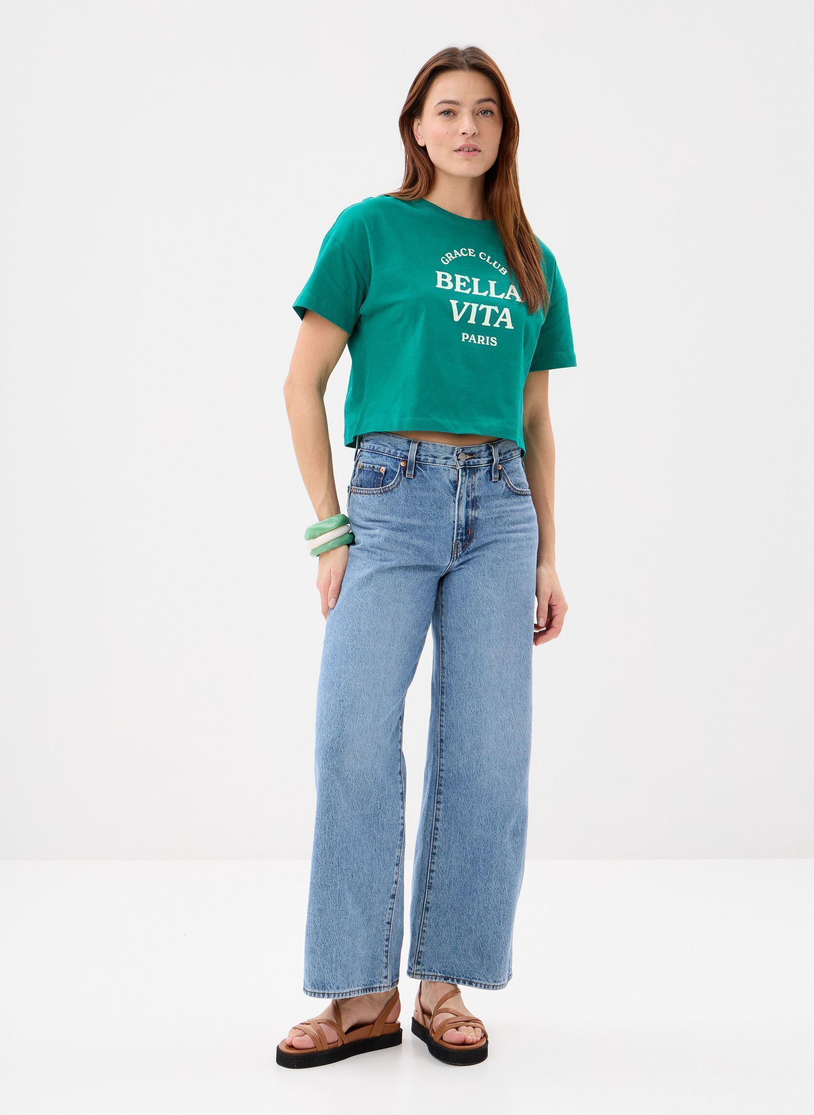Tee-shirts manches courtes Voss femme vert Grace & Mila Tee-shirts manches courtes Voss femme vert Vert