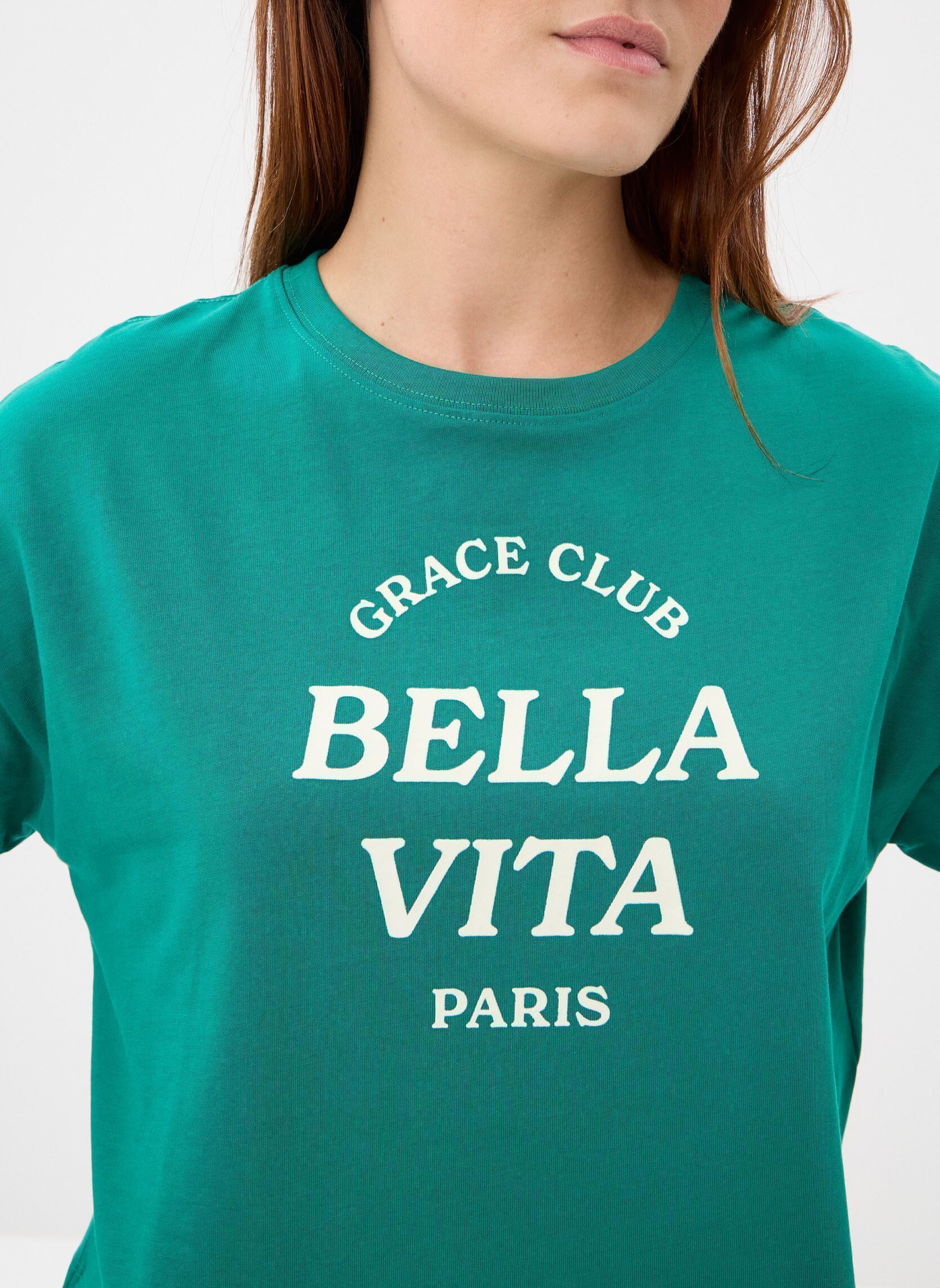 Tee-shirts manches courtes Voss femme vert Grace & Mila Tee-shirts manches courtes Voss femme vert Vert