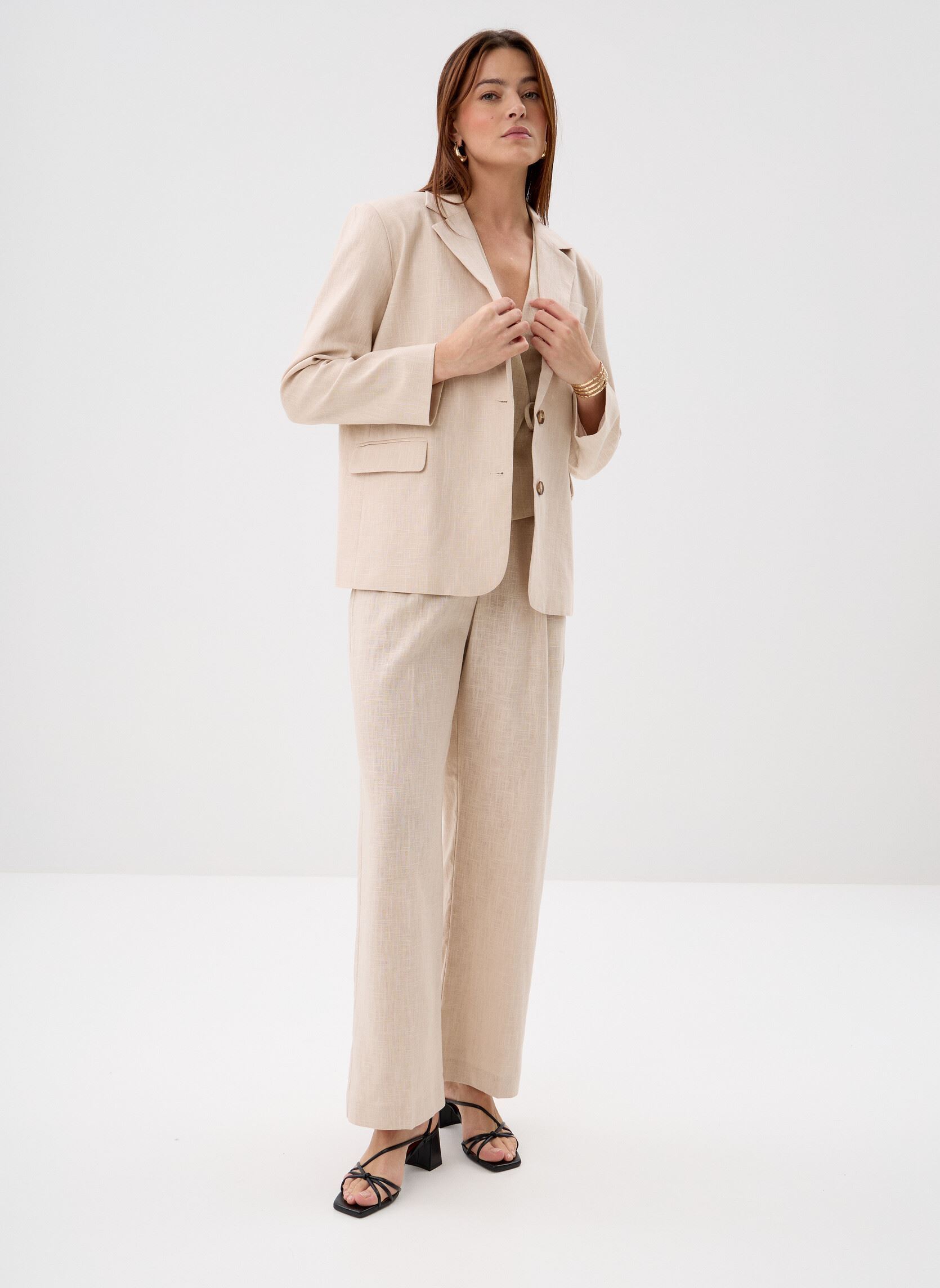 Blazer Velize dames beige Grace & Mila Blazer Velize dames beige Sable