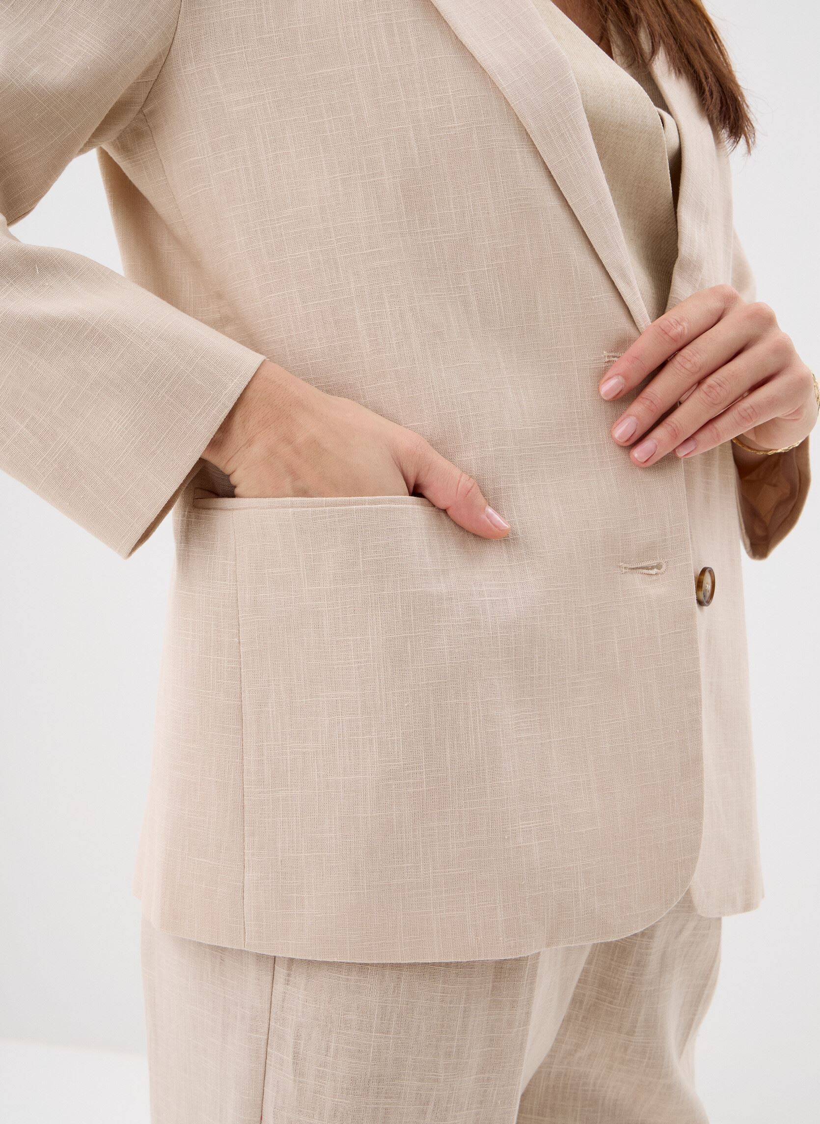 Blazer Velize dames beige Grace & Mila Blazer Velize dames beige Sable