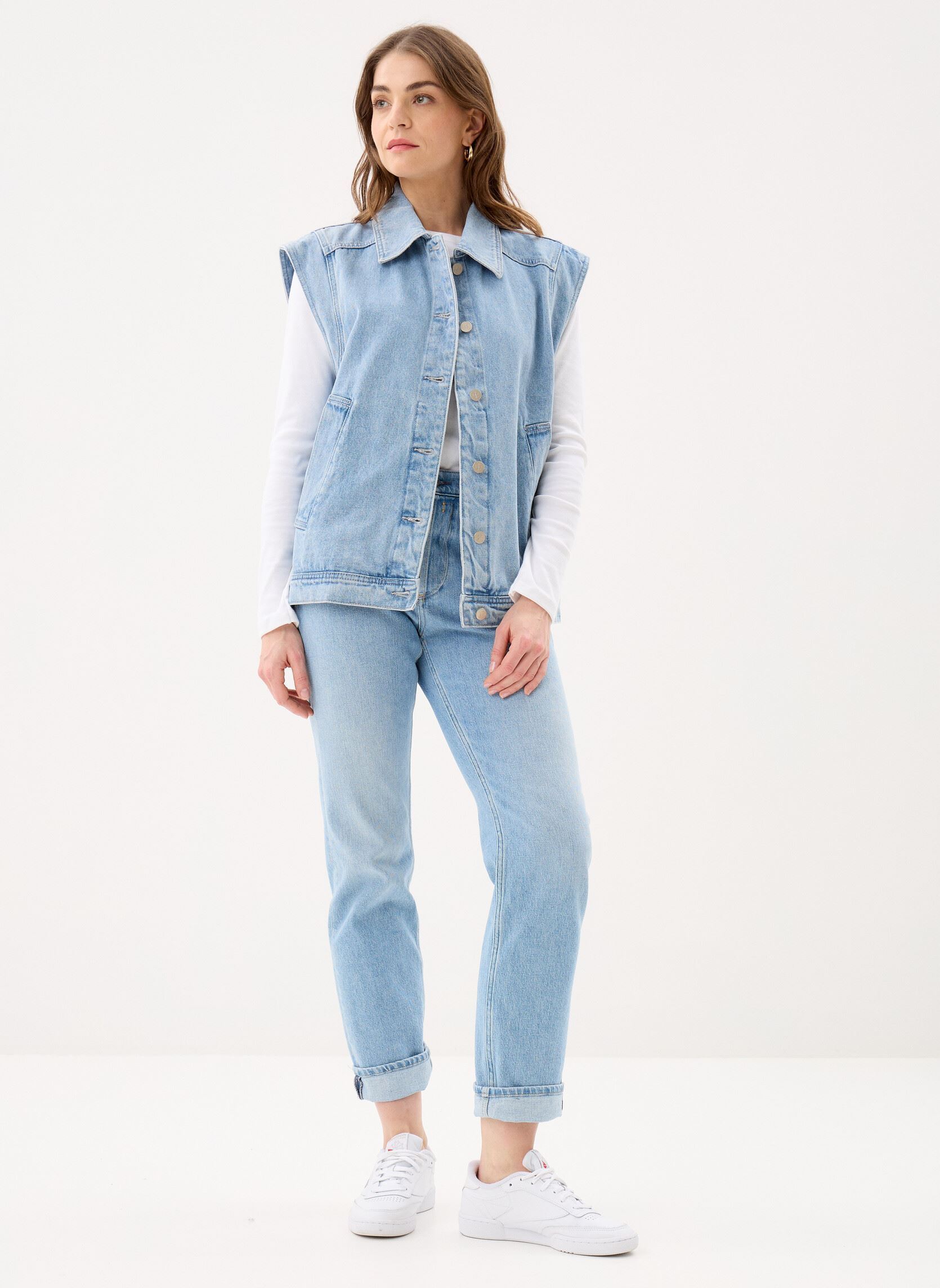 Blousons Vallonia femme bleu Grace & Mila Blousons Vallonia femme bleu Sky_Blue