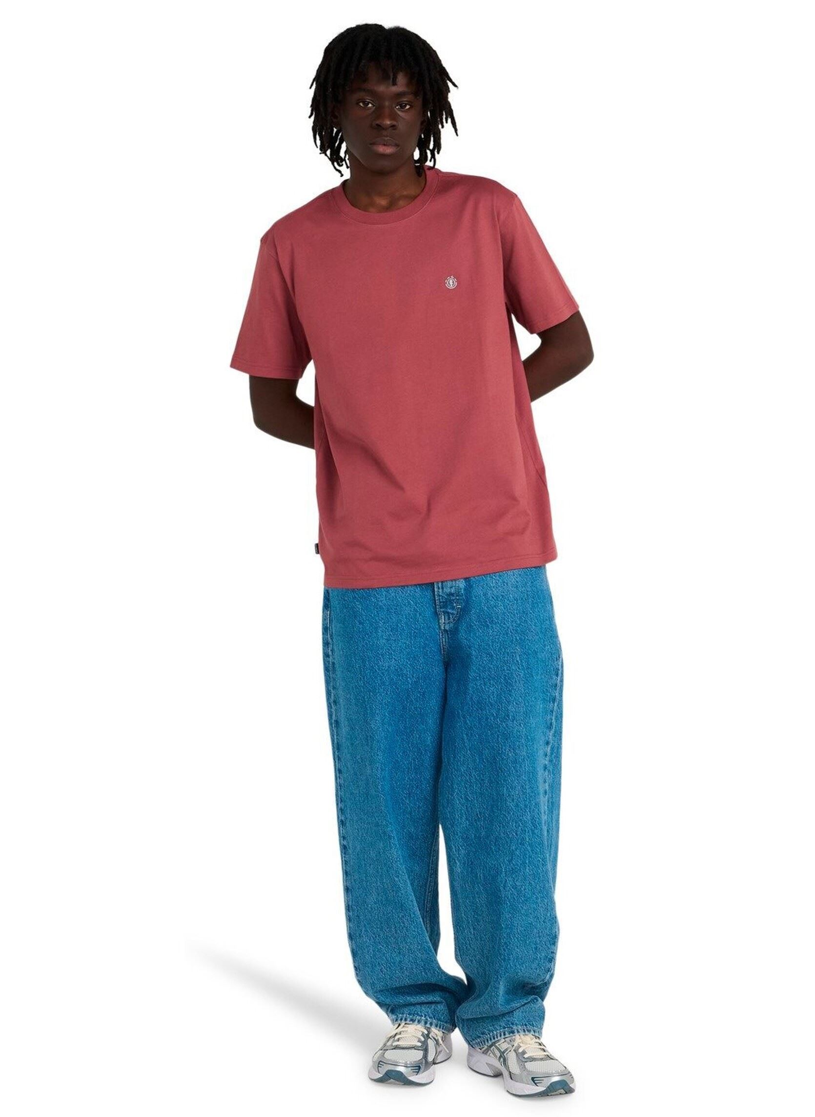 Tee-shirts manches courtes Icon Embroidery Ss homme bordeaux Element Tee-shirts manches courtes Icon Embroidery Ss homme bordeaux NOCTURNE
