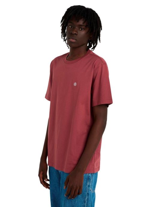 Element Kurzarm-T-Shirts Icon Embroidery Ss herren bordeaux