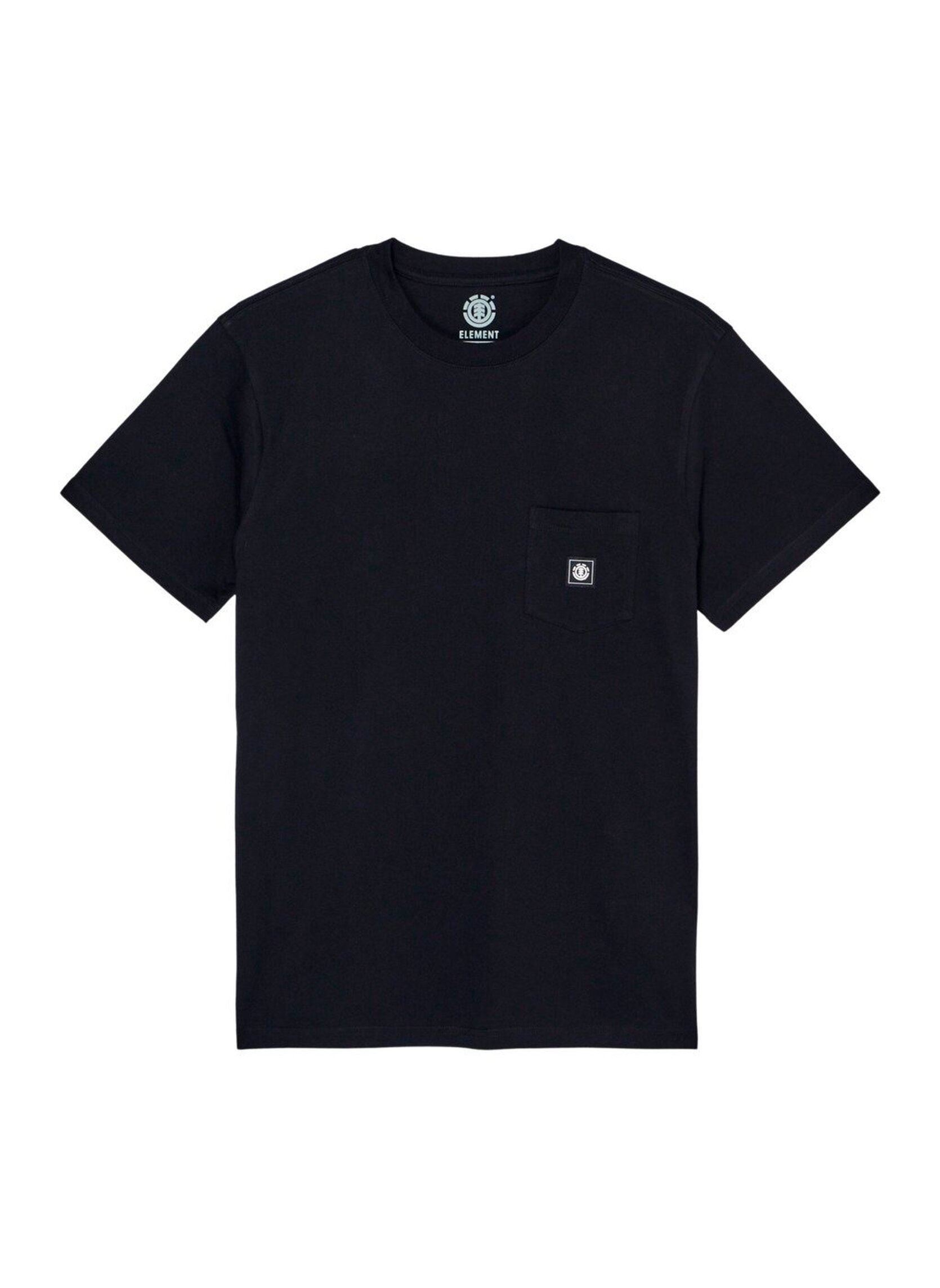 Tee-shirts Icon Label Pocket Ss homme noir Element Tee-shirts Icon Label Pocket Ss homme noir FLINT BLACK