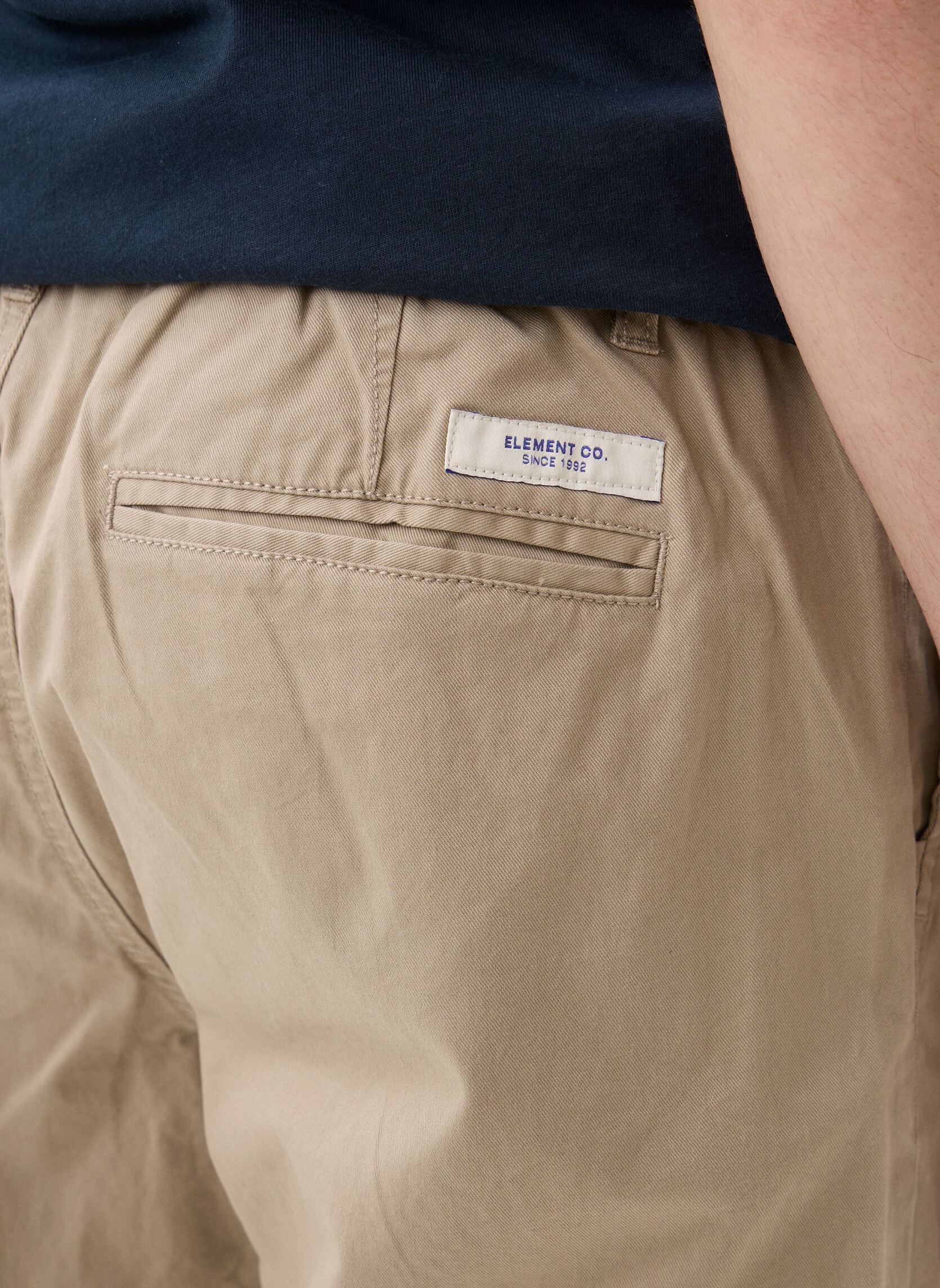 Pantalons chino Regular Comfort Chino Twill homme beige Element Pantalons chino Regular Comfort Chino Twill homme beige ALUMINUM