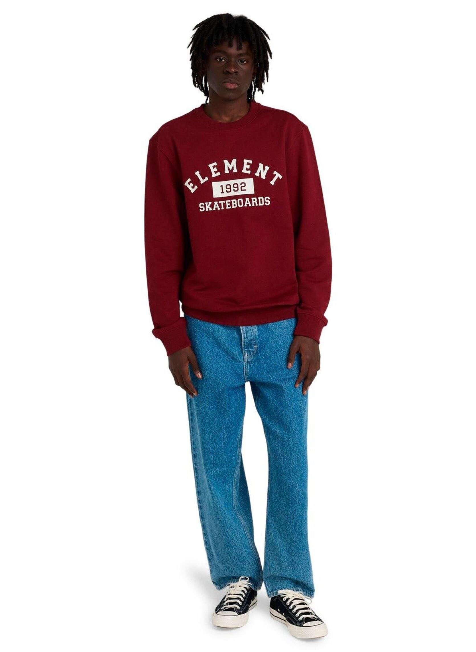 Sweatshirts Home Team Cr herren bordeaux Element Sweatshirts Home Team Cr herren bordeaux ZINFANDEL