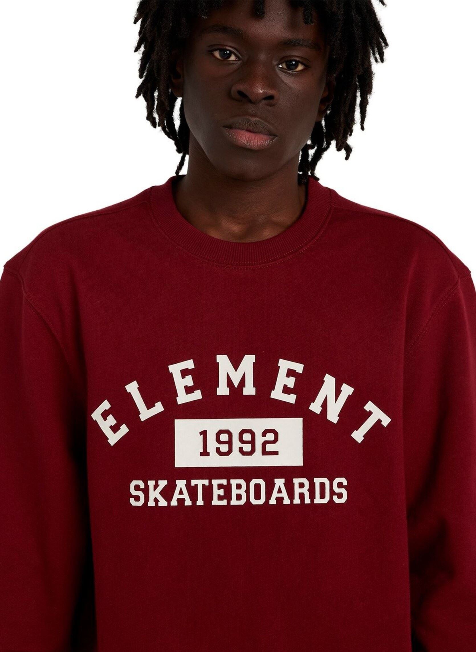 Sweatshirts Home Team Cr herren bordeaux Element Sweatshirts Home Team Cr herren bordeaux ZINFANDEL