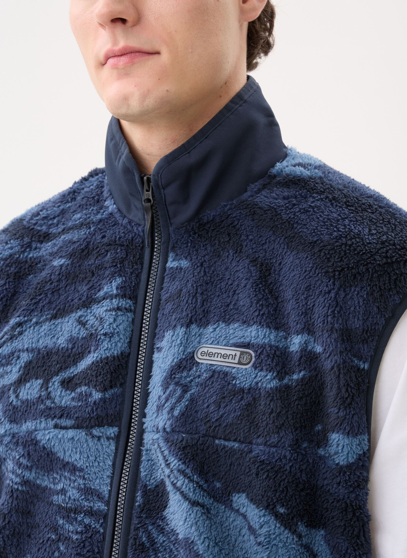 Vestes Classic Sherpa Vest homme bleu Element Vestes Classic Sherpa Vest homme bleu SPIRIT CAMO BLUE