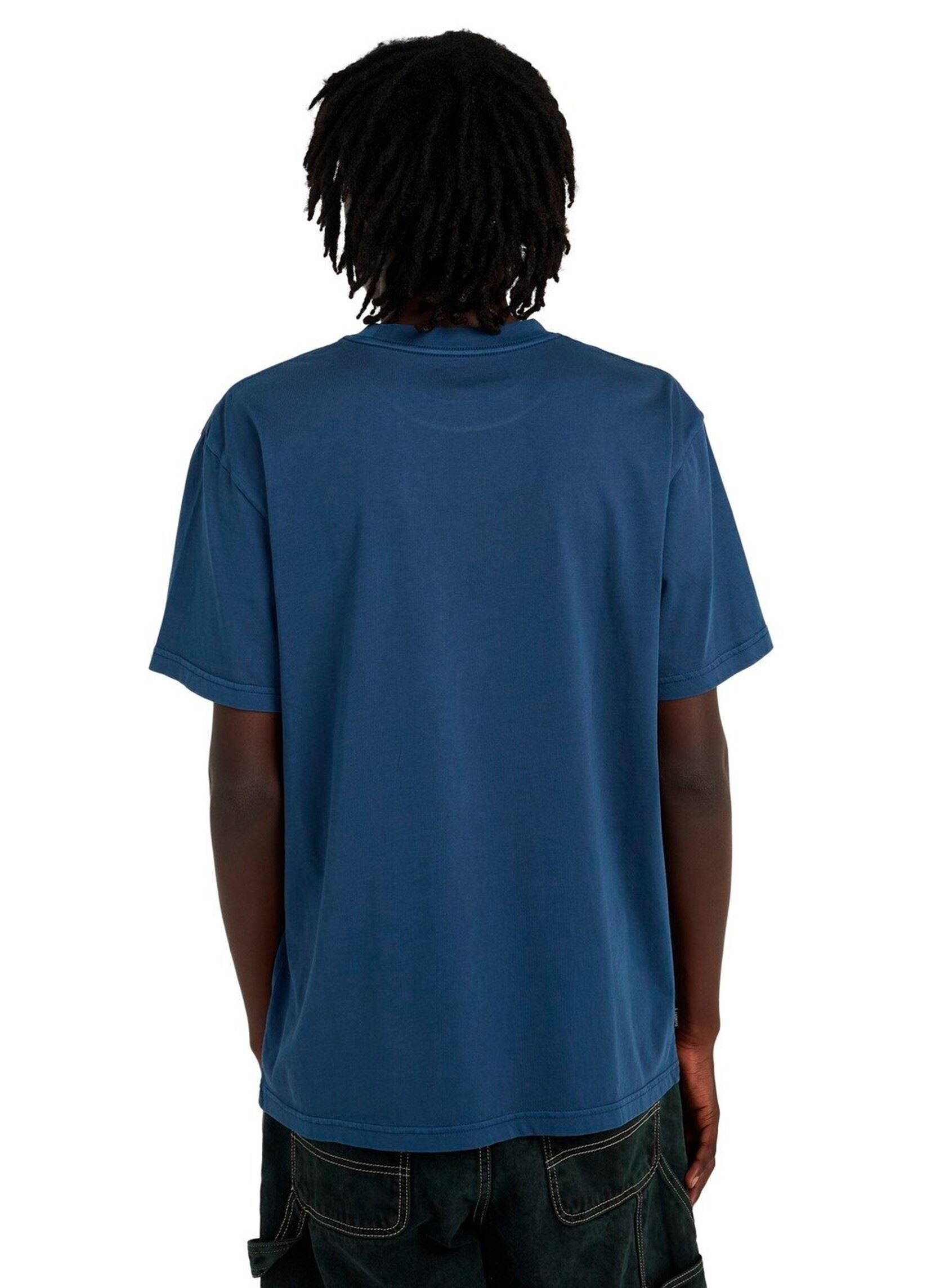 T-shirts met korte mouwen Lowcase Pigment Ss heren blauw Element T-shirts met korte mouwen Lowcase Pigment Ss heren blauw DARK DENIM