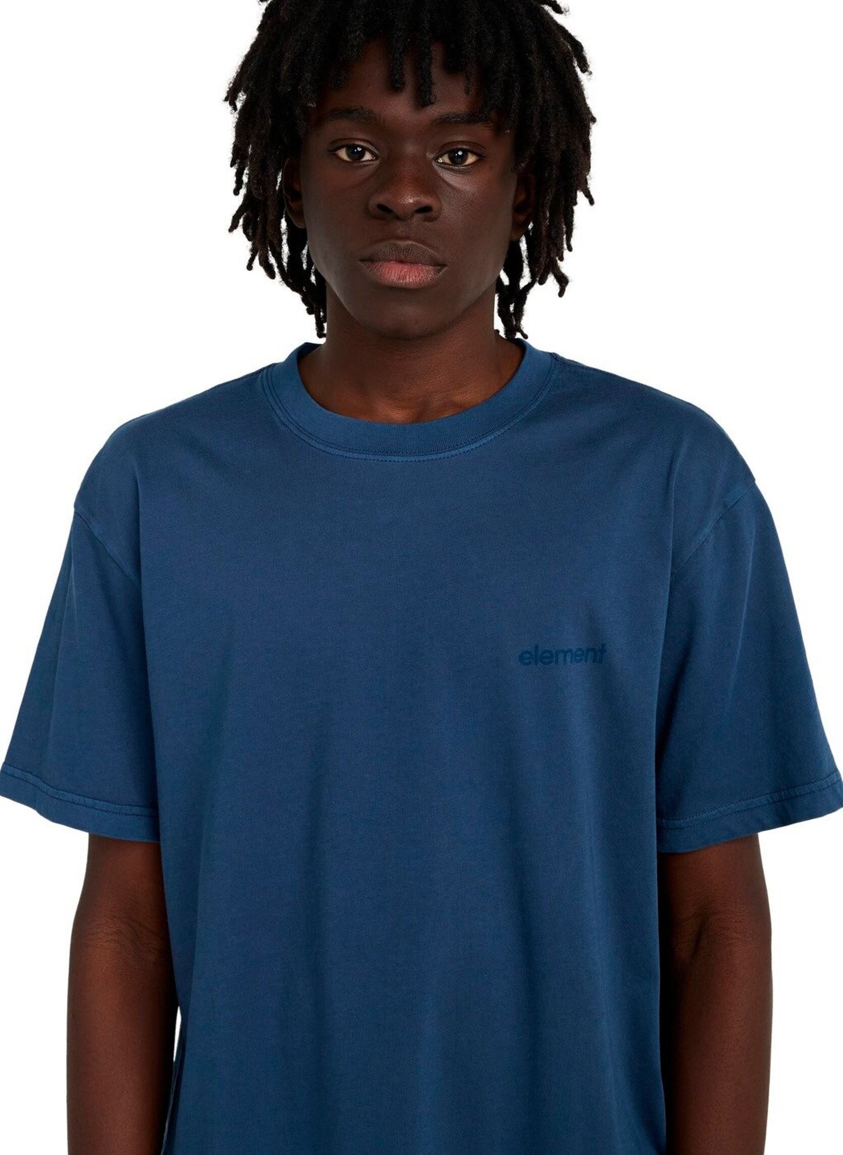 T-shirts met korte mouwen Lowcase Pigment Ss heren blauw Element T-shirts met korte mouwen Lowcase Pigment Ss heren blauw DARK DENIM