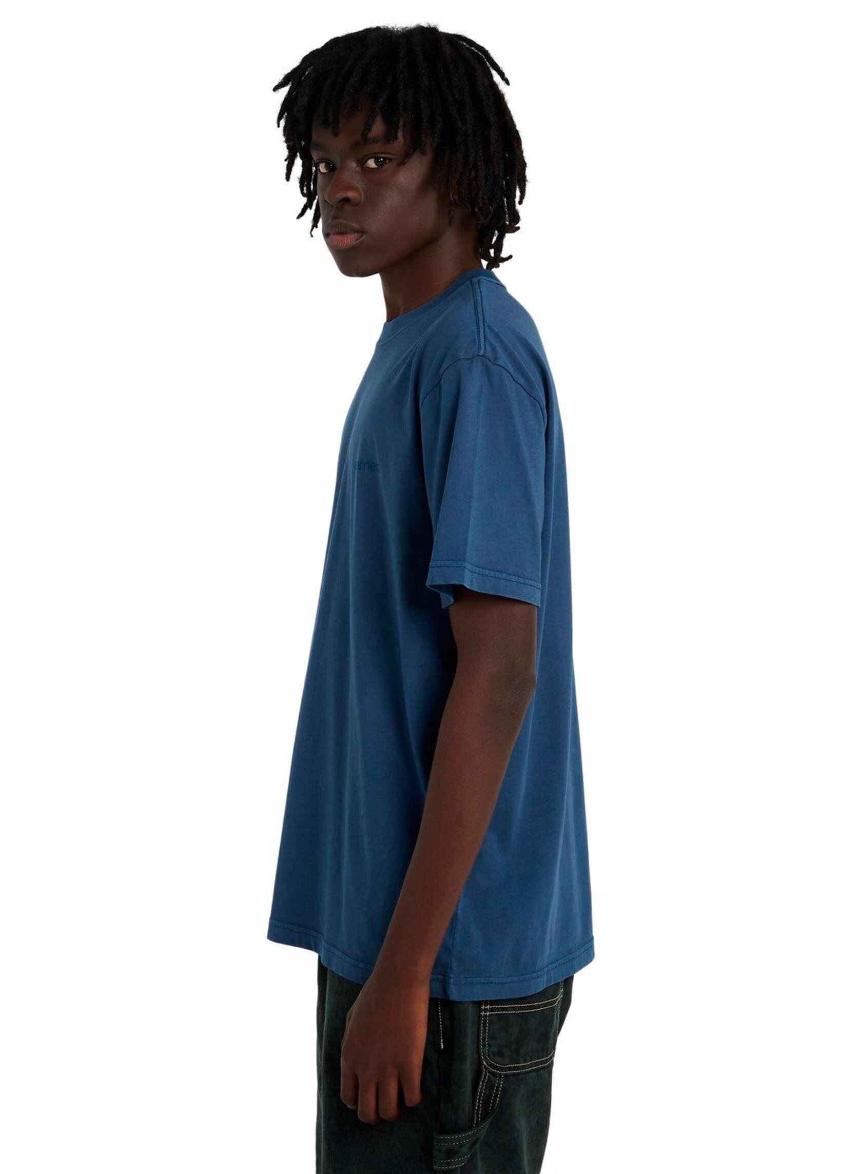 T-shirts met korte mouwen Lowcase Pigment Ss heren blauw Element T-shirts met korte mouwen Lowcase Pigment Ss heren blauw DARK DENIM