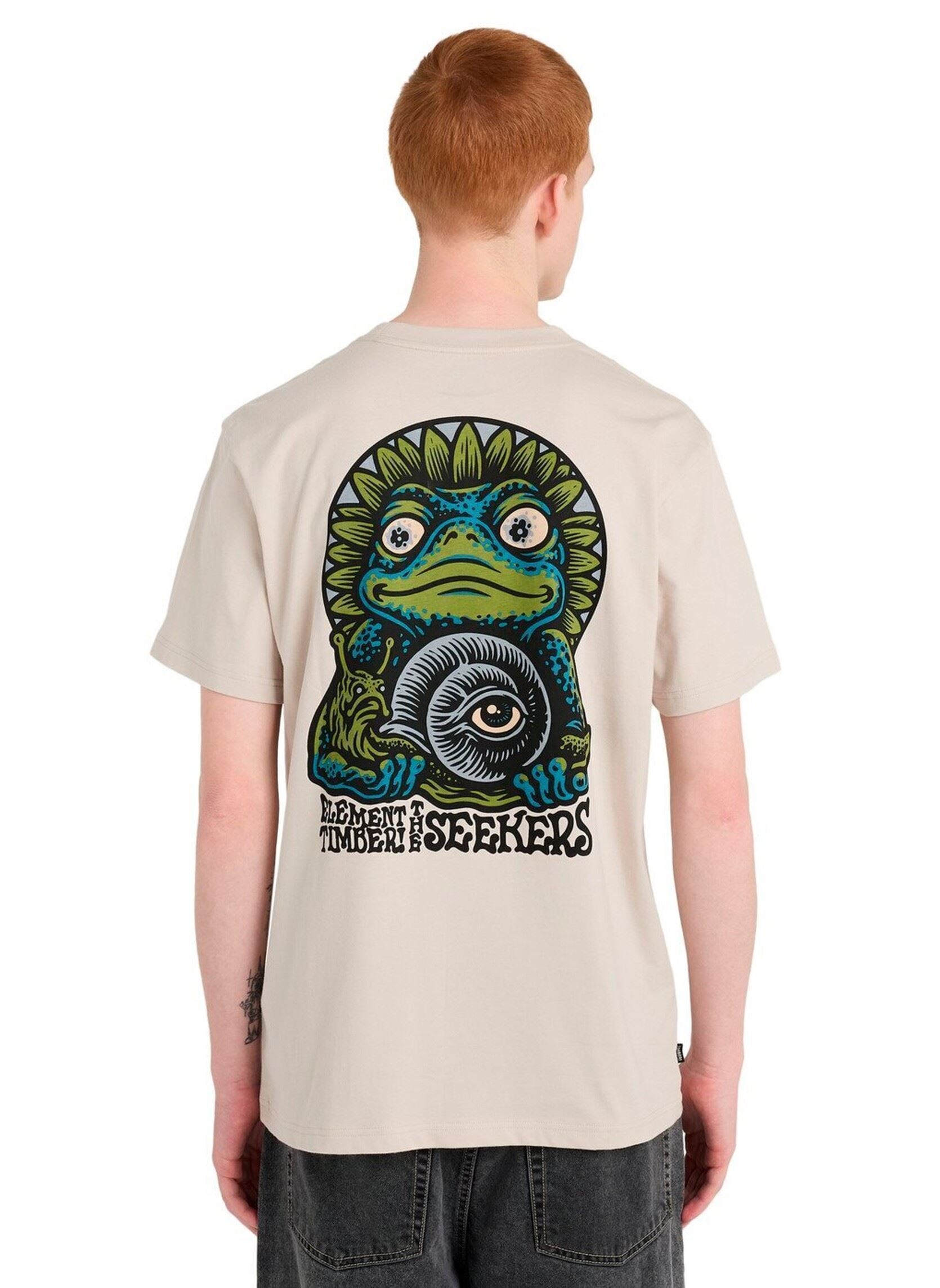Tee-shirts manches courtes Timber The Frog Ss homme beige Element Tee-shirts manches courtes Timber The Frog Ss homme beige OAT MILK