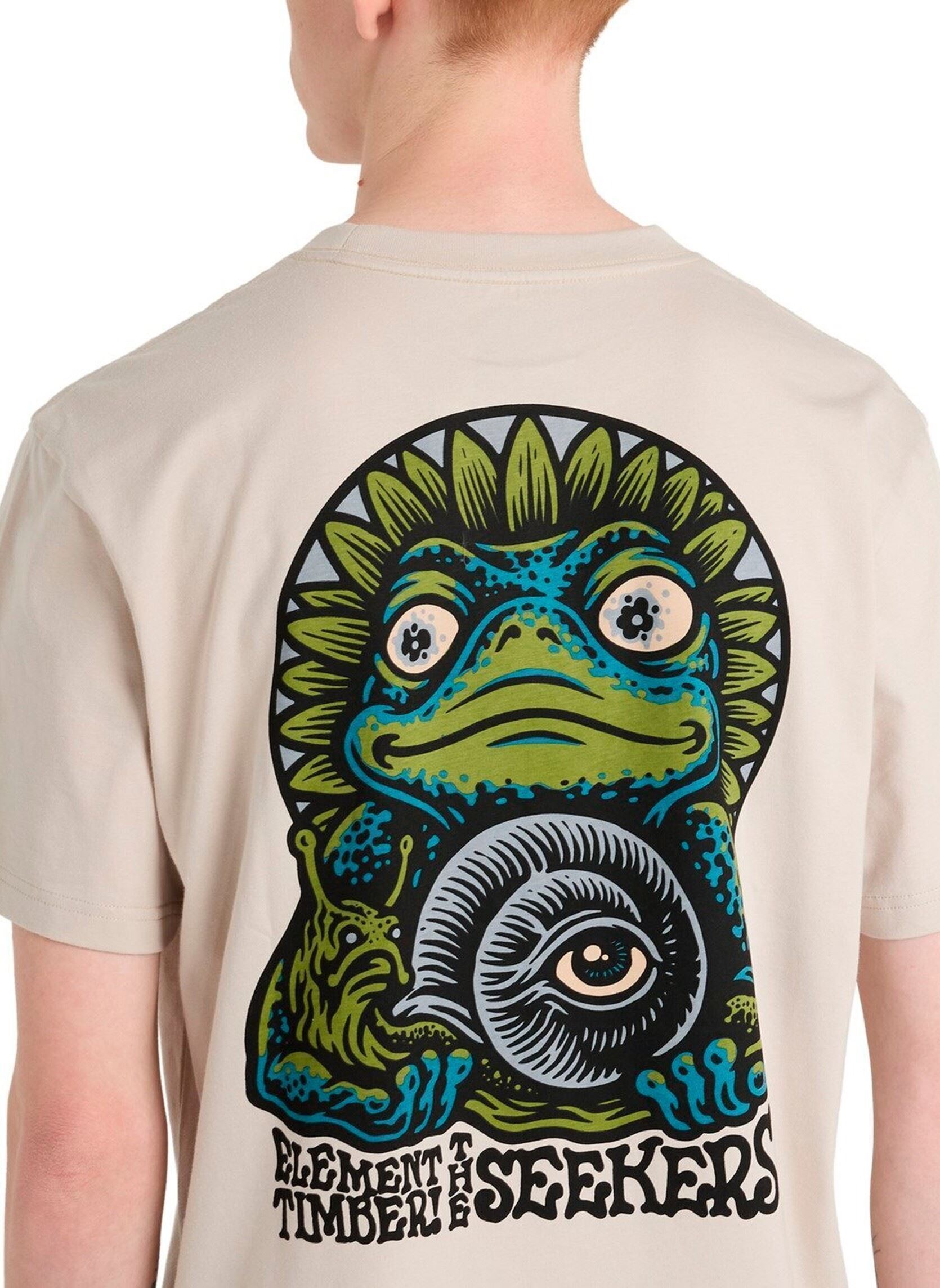 Tee-shirts manches courtes Timber The Frog Ss homme beige Element Tee-shirts manches courtes Timber The Frog Ss homme beige OAT MILK
