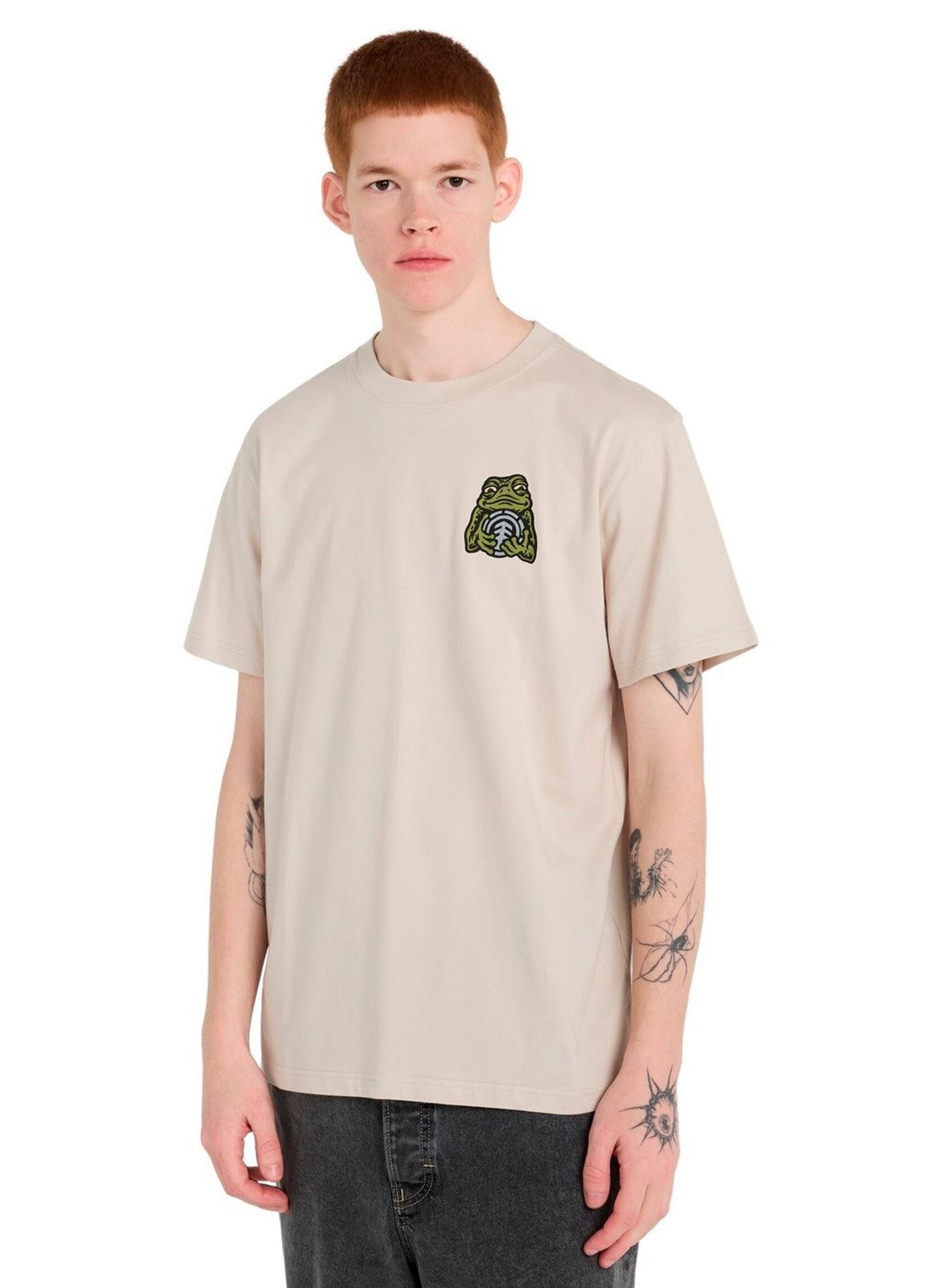 Tee-shirts manches courtes Timber The Frog Ss homme beige Element Tee-shirts manches courtes Timber The Frog Ss homme beige OAT MILK
