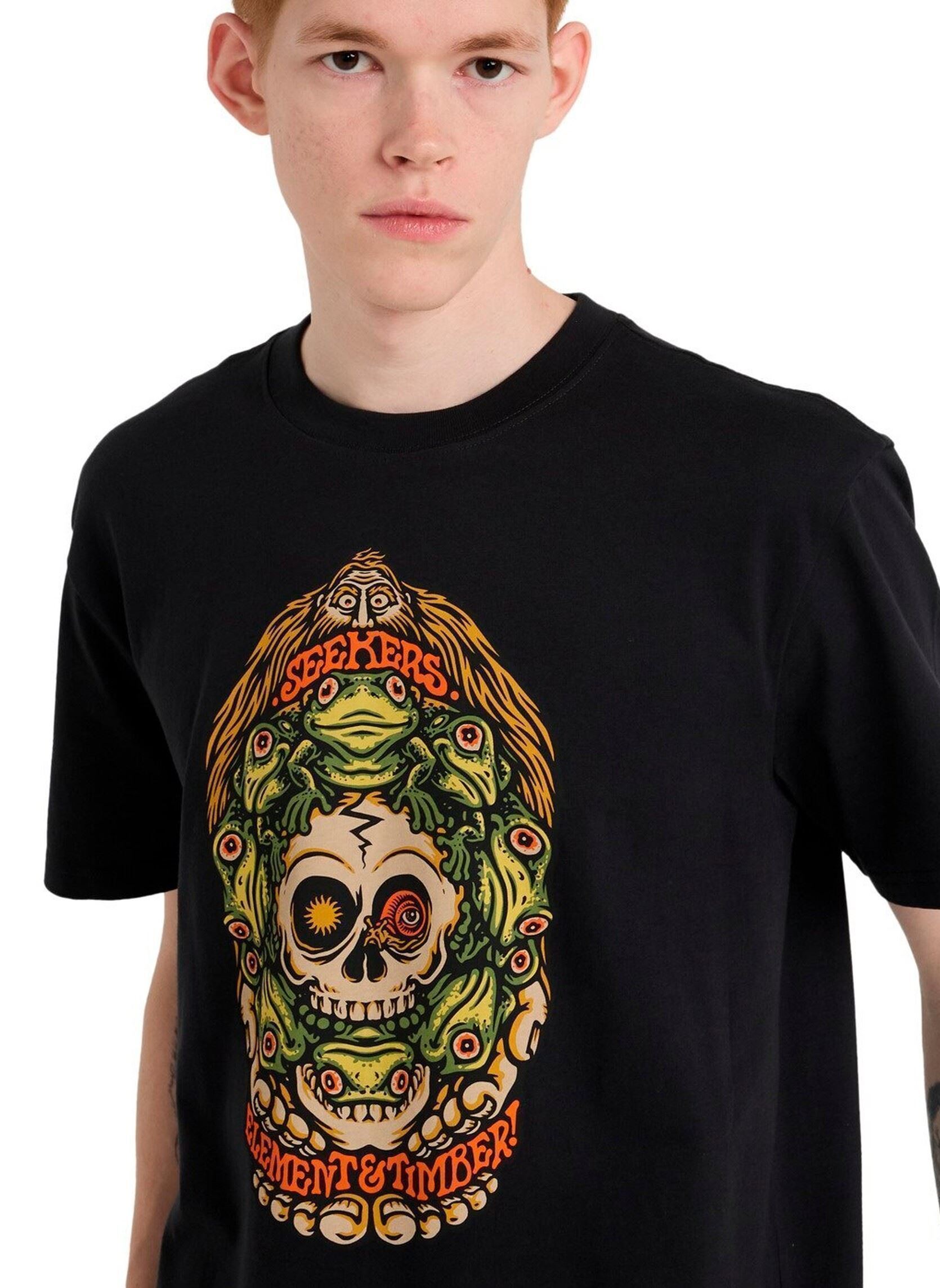 Kurzarm-T-Shirts Timber Orbit Ss herren schwarz Element Kurzarm-T-Shirts Timber Orbit Ss herren schwarz OFF BLACK