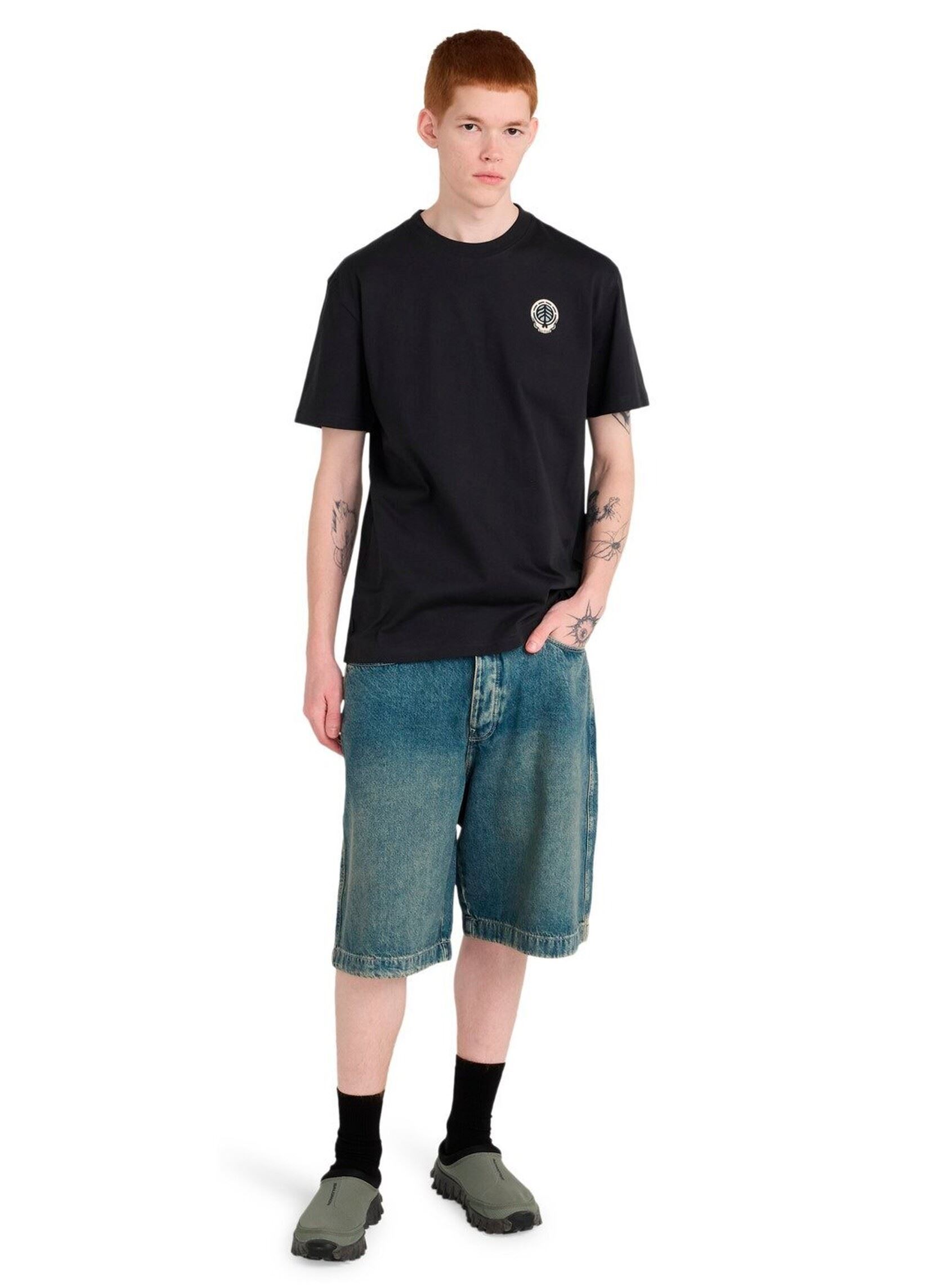 Tee-shirts manches courtes Timber Hermit Ss homme noir Element Tee-shirts manches courtes Timber Hermit Ss homme noir OFF BLACK