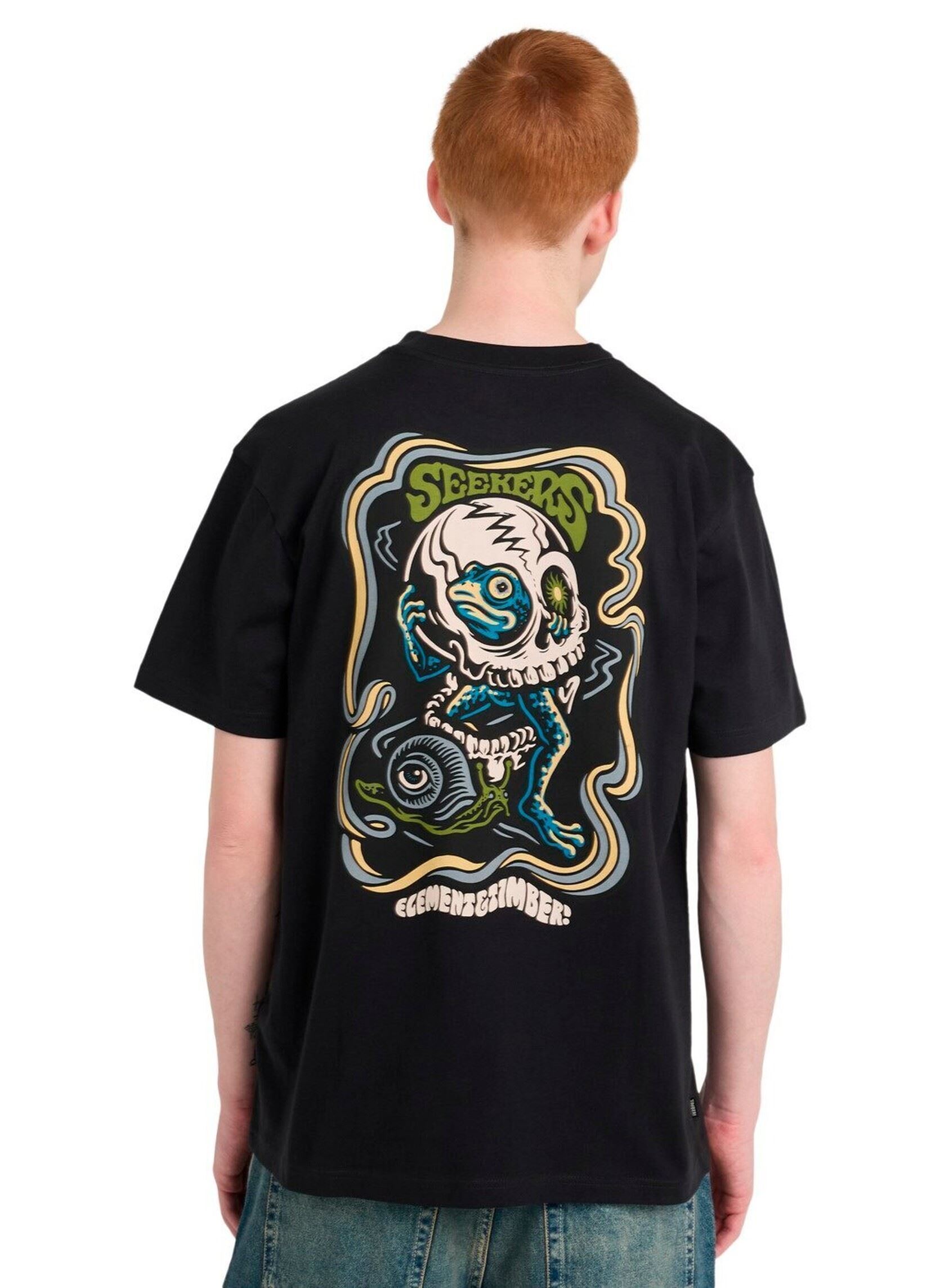 Tee-shirts manches courtes Timber Hermit Ss homme noir Element Tee-shirts manches courtes Timber Hermit Ss homme noir OFF BLACK