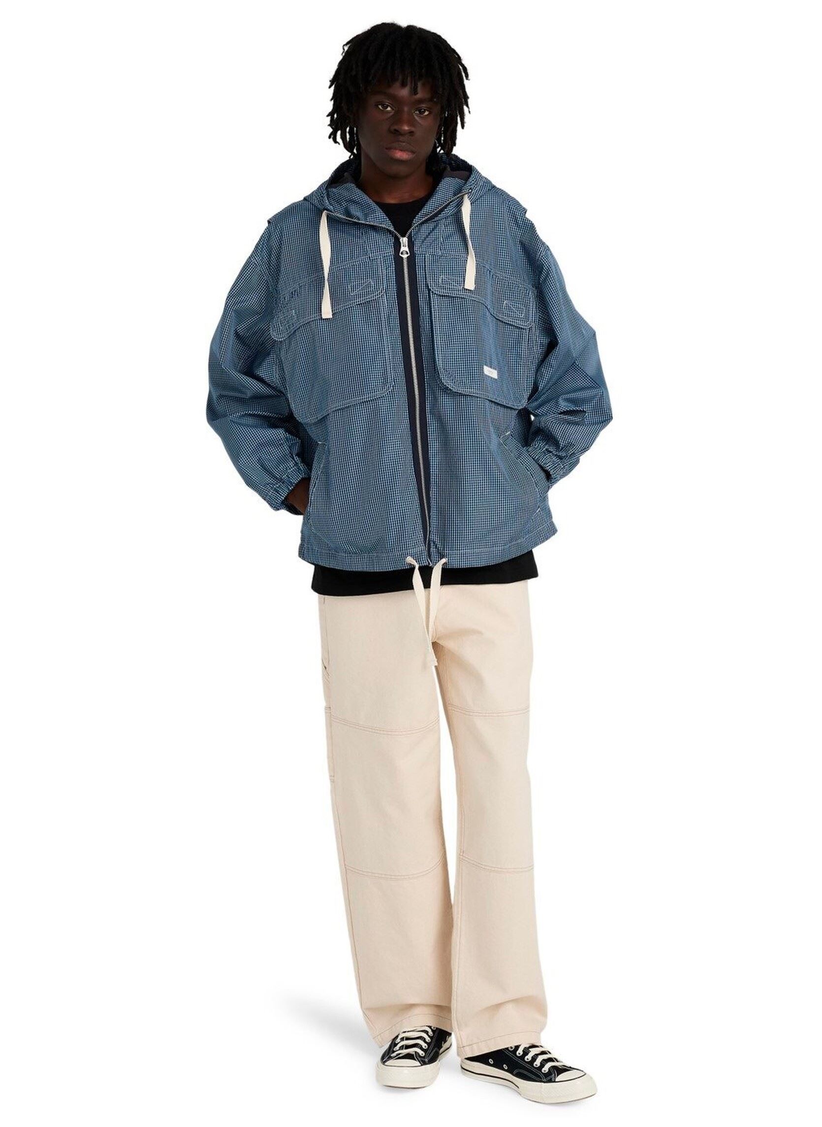 Parkas Gingham Hooded Jacket homme bleu Element Parkas Gingham Hooded Jacket homme bleu GINGHAM CHECKS