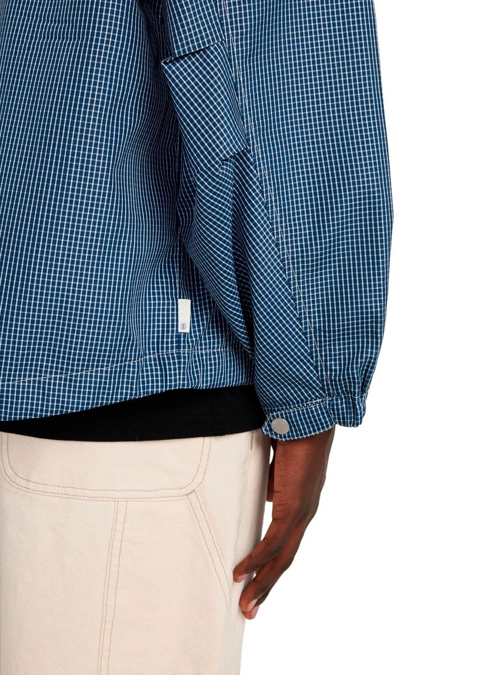 Parkas Gingham Hooded Jacket homme bleu Element Parkas Gingham Hooded Jacket homme bleu GINGHAM CHECKS