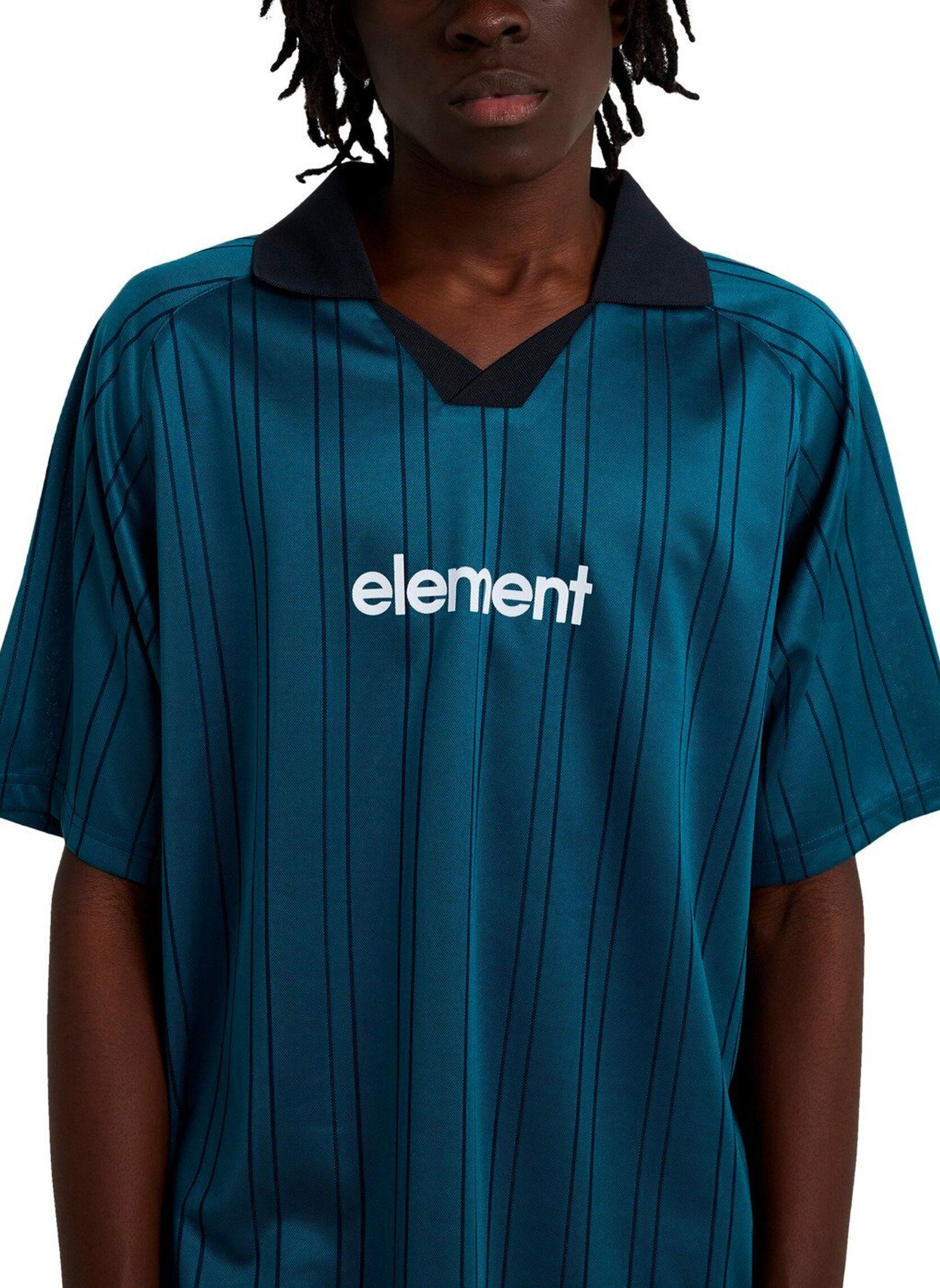 Tee-shirts manches courtes Lowcase Soccer Ss homme bleu Element Tee-shirts manches courtes Lowcase Soccer Ss homme bleu Mallard Blue Stripes