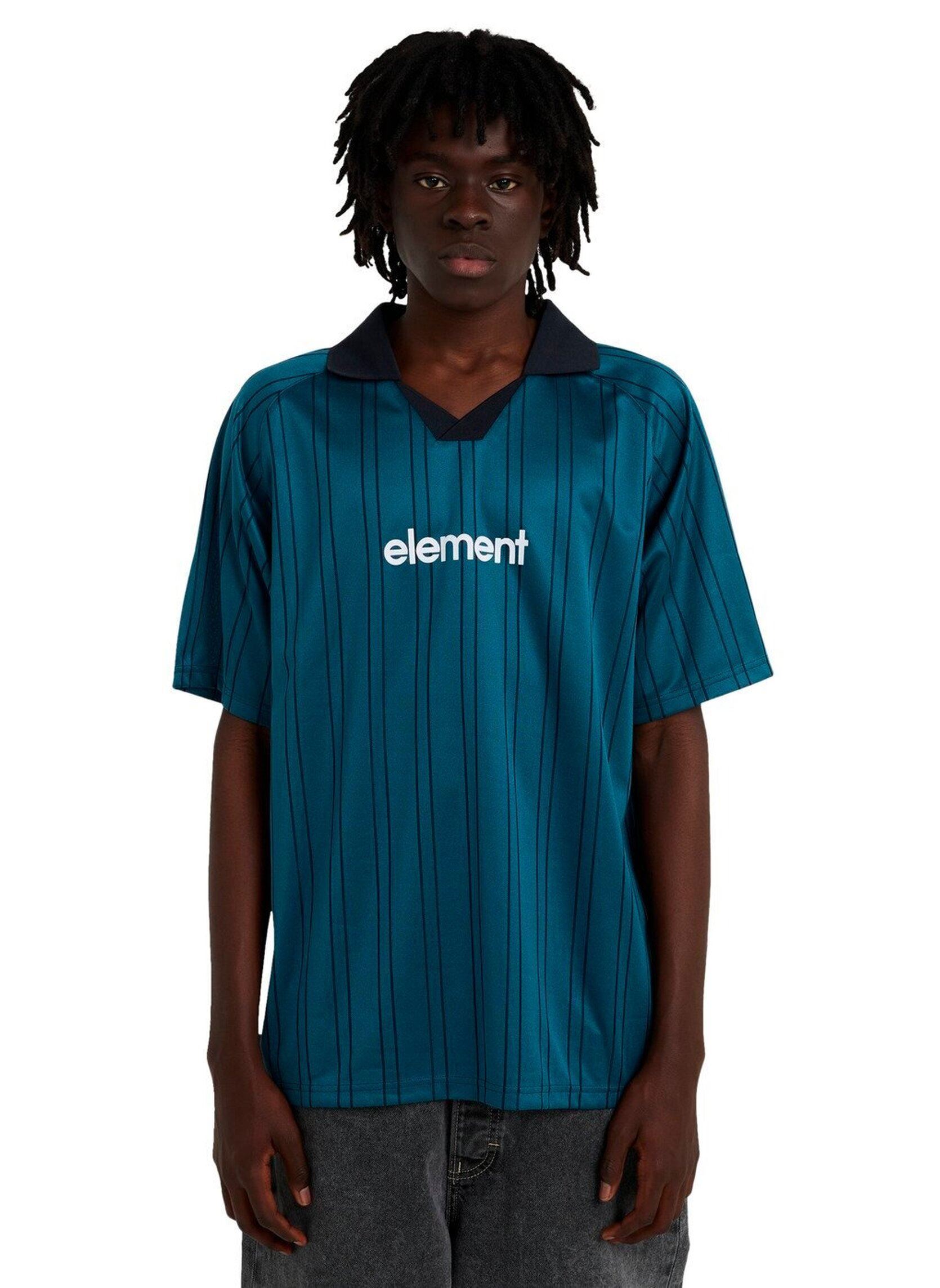 Tee-shirts manches courtes Lowcase Soccer Ss homme bleu Element Tee-shirts manches courtes Lowcase Soccer Ss homme bleu Mallard Blue Stripes