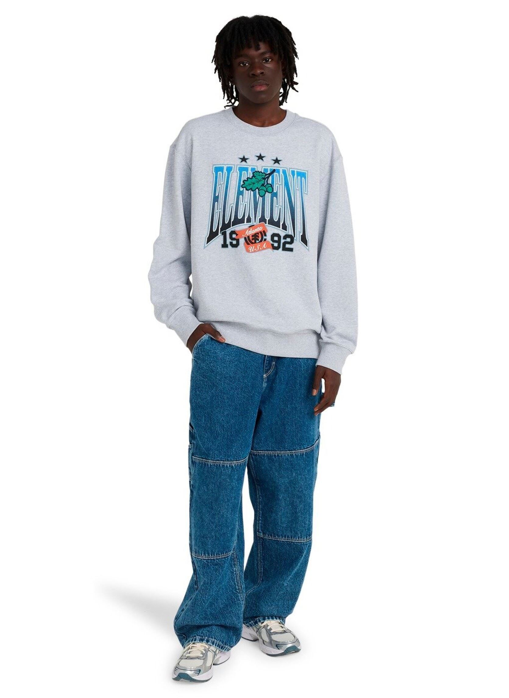 Sweatshirts Stars Oak Cr heren grijs Element Sweatshirts Stars Oak Cr heren grijs MID GREY HEATHER