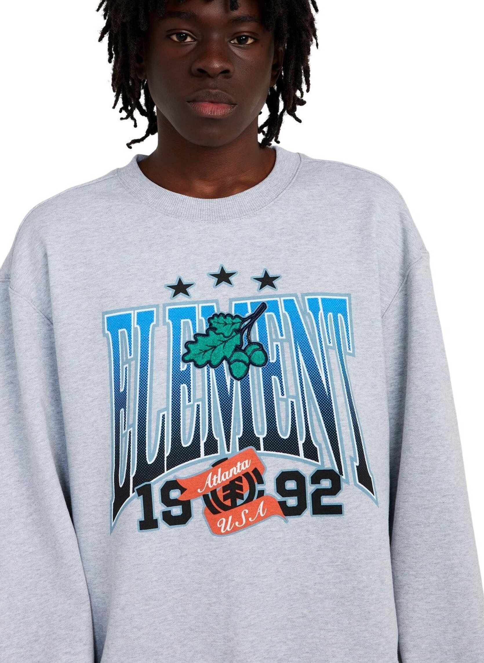 Sweatshirts Stars Oak Cr heren grijs Element Sweatshirts Stars Oak Cr heren grijs MID GREY HEATHER