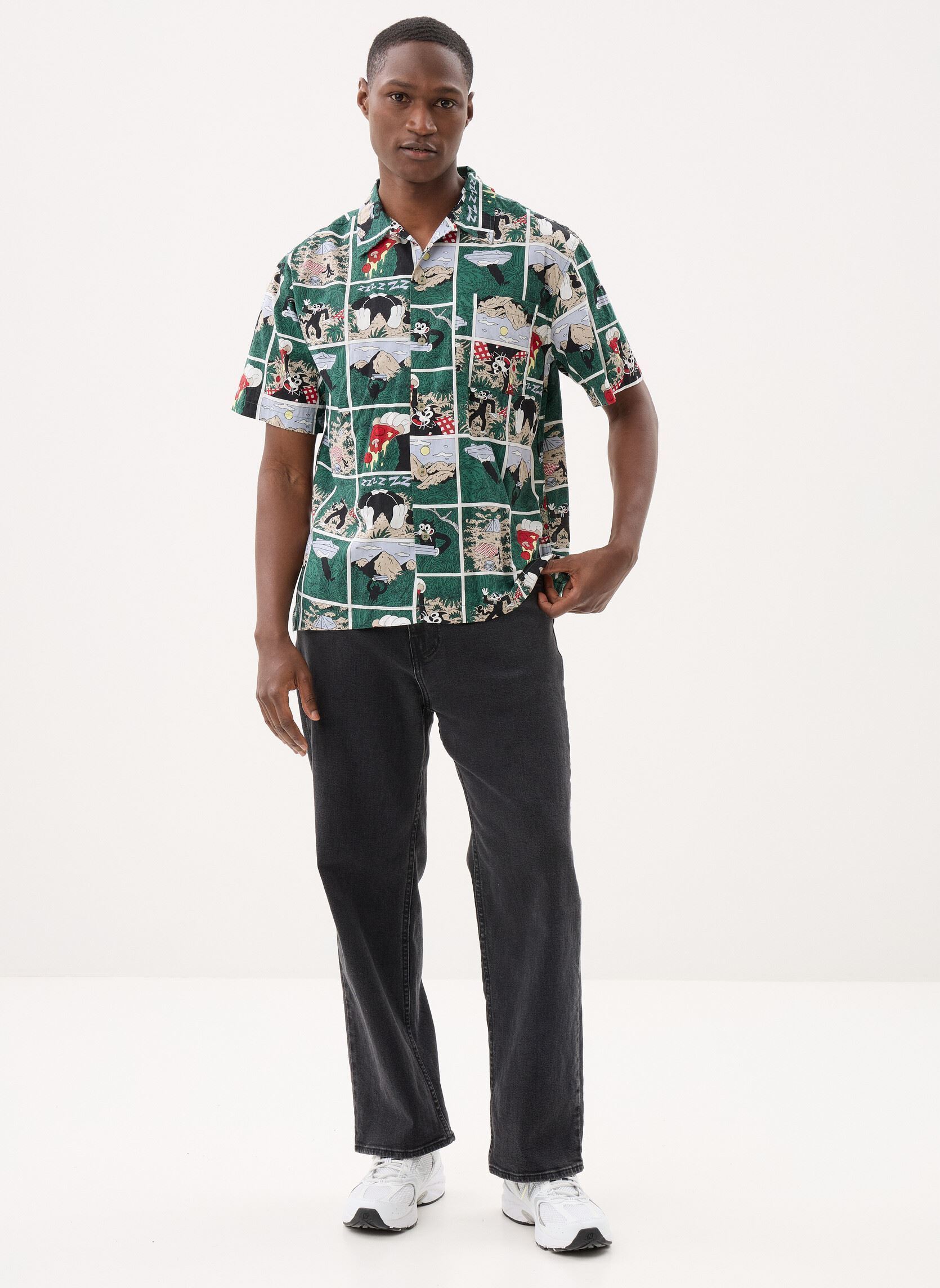 Chemises Regular Sb Printed Ss homme multicolore Element Chemises Regular Sb Printed Ss homme multicolore SNACK