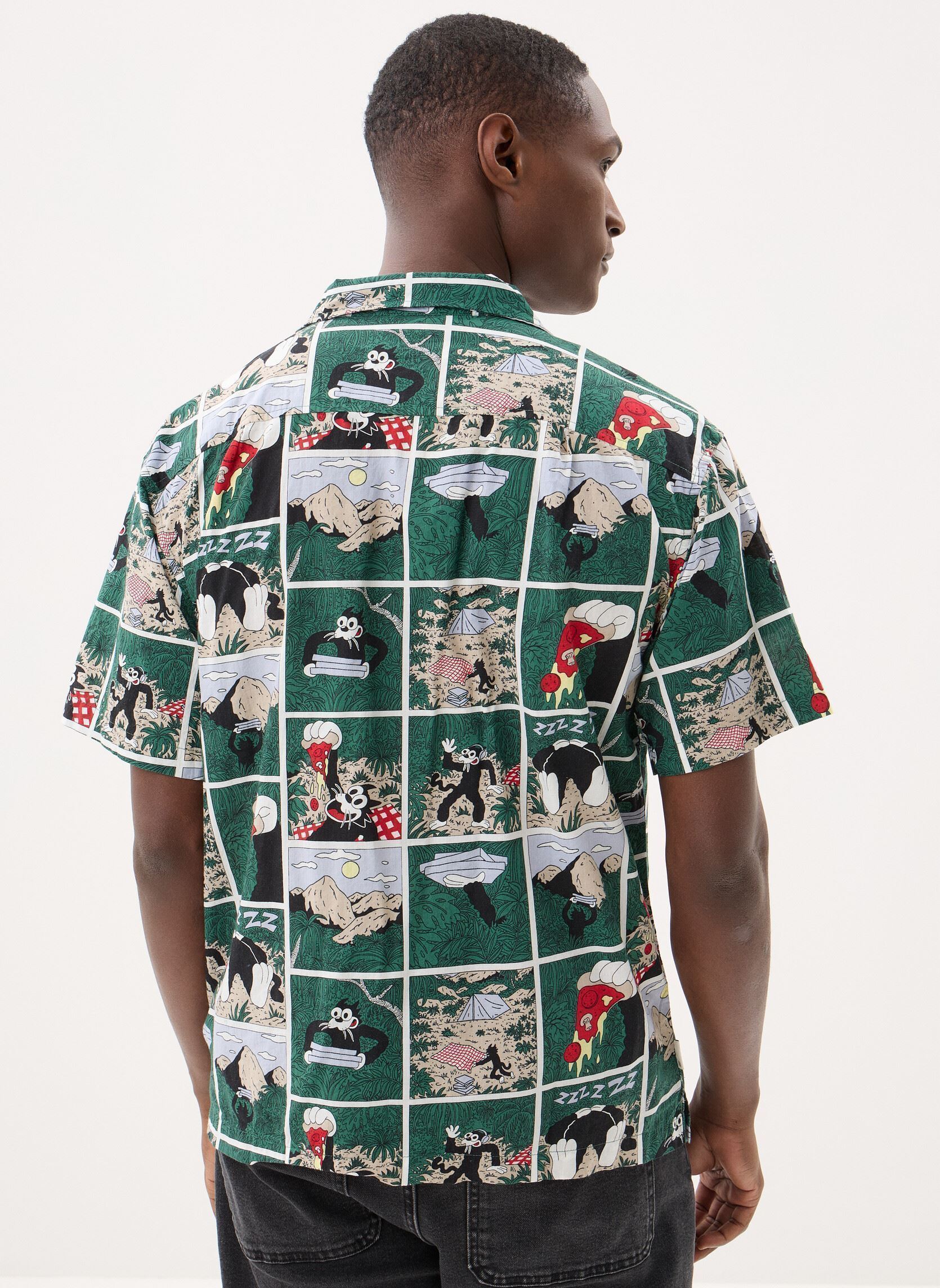 Chemises Regular Sb Printed Ss homme multicolore Element Chemises Regular Sb Printed Ss homme multicolore SNACK