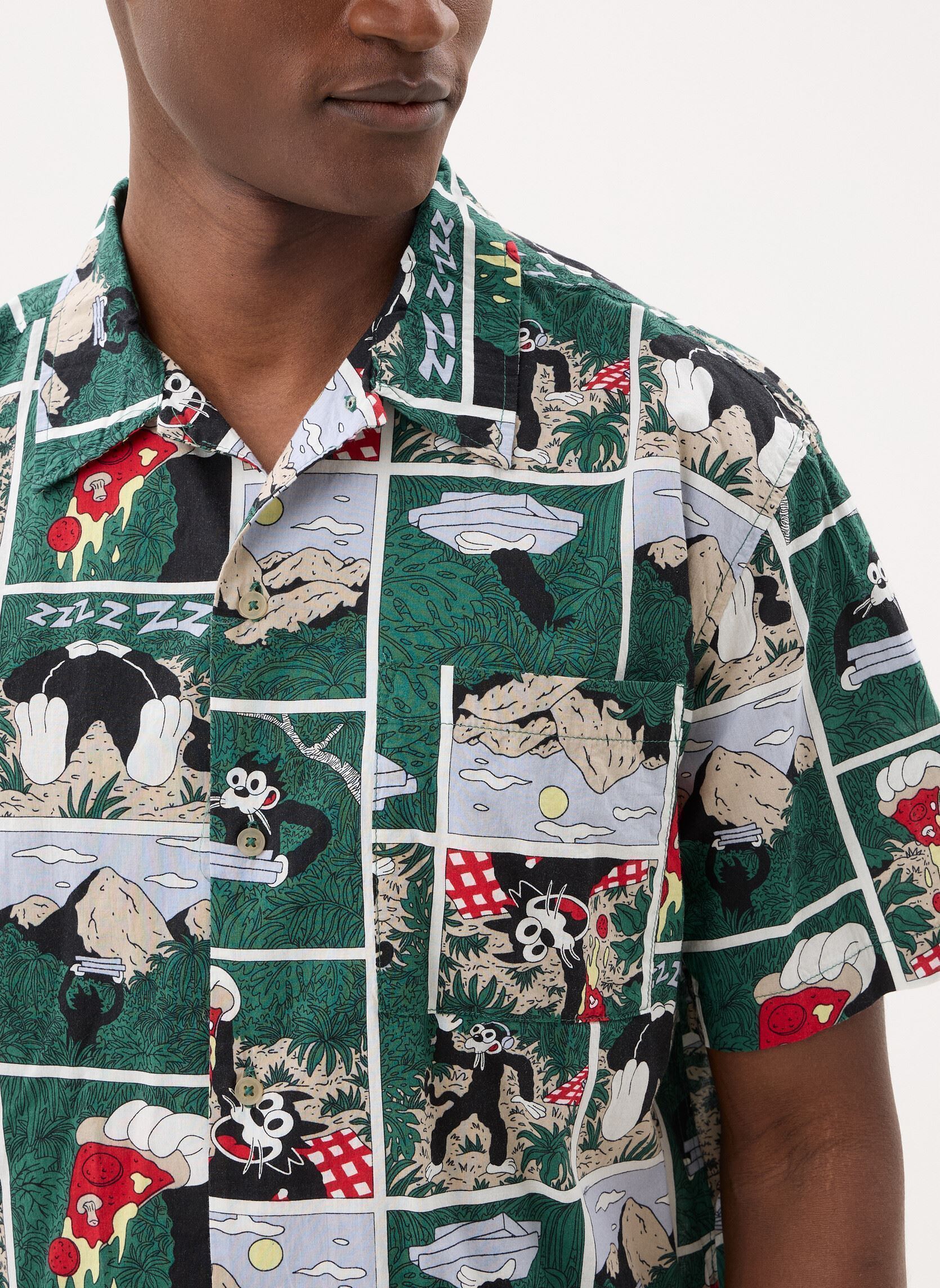 Chemises Regular Sb Printed Ss homme multicolore Element Chemises Regular Sb Printed Ss homme multicolore SNACK