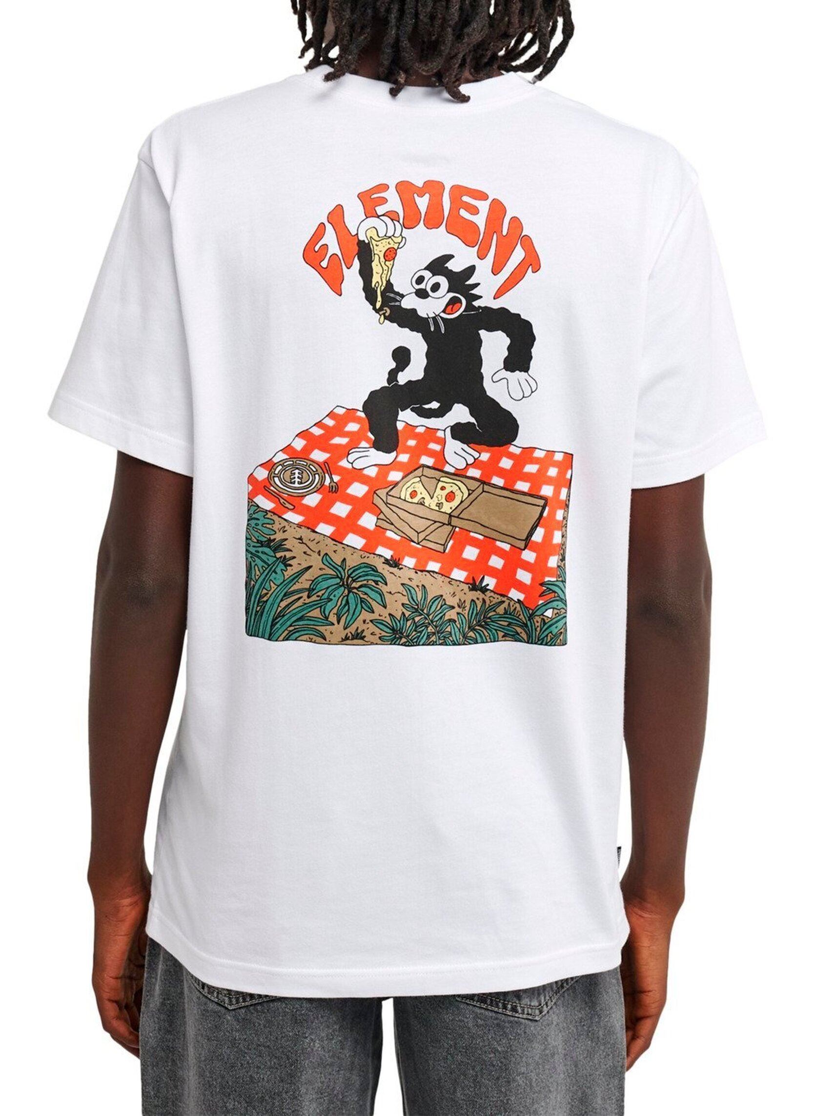 Tee-shirts manches courtes Pizza Ss homme blanc Element Tee-shirts manches courtes Pizza Ss homme blanc OPTIC WHITE
