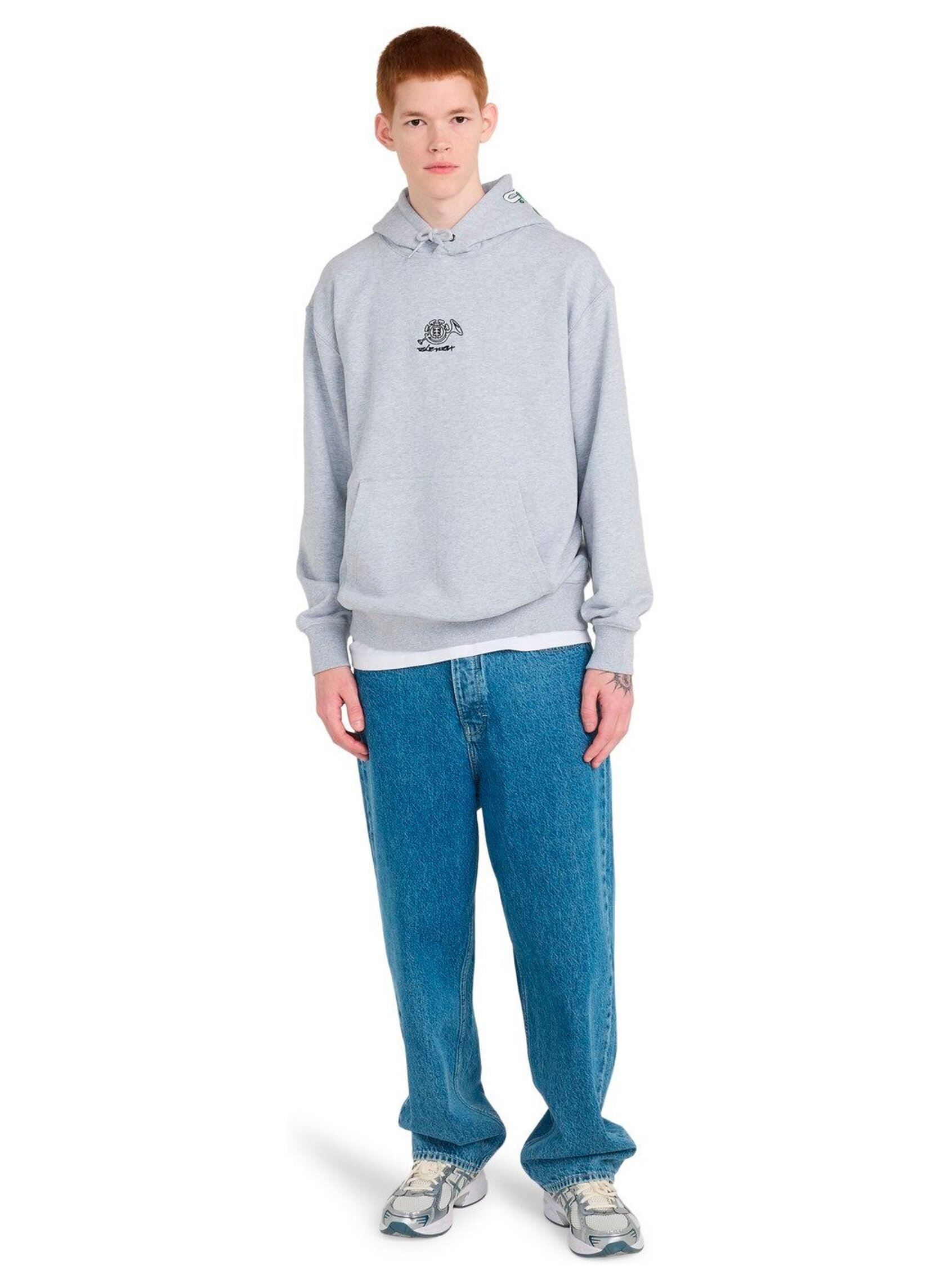 Hoodies Horn Po heren grijs Element Hoodies Horn Po heren grijs MID GREY HEATHER