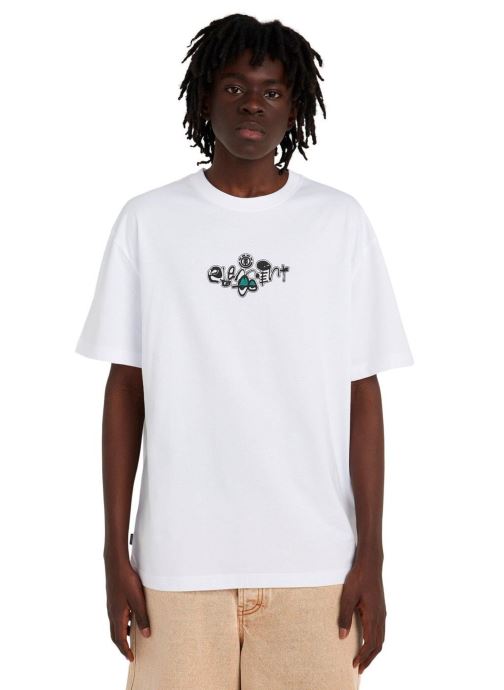 Element Tee-shirts Sunday Ss homme blanc