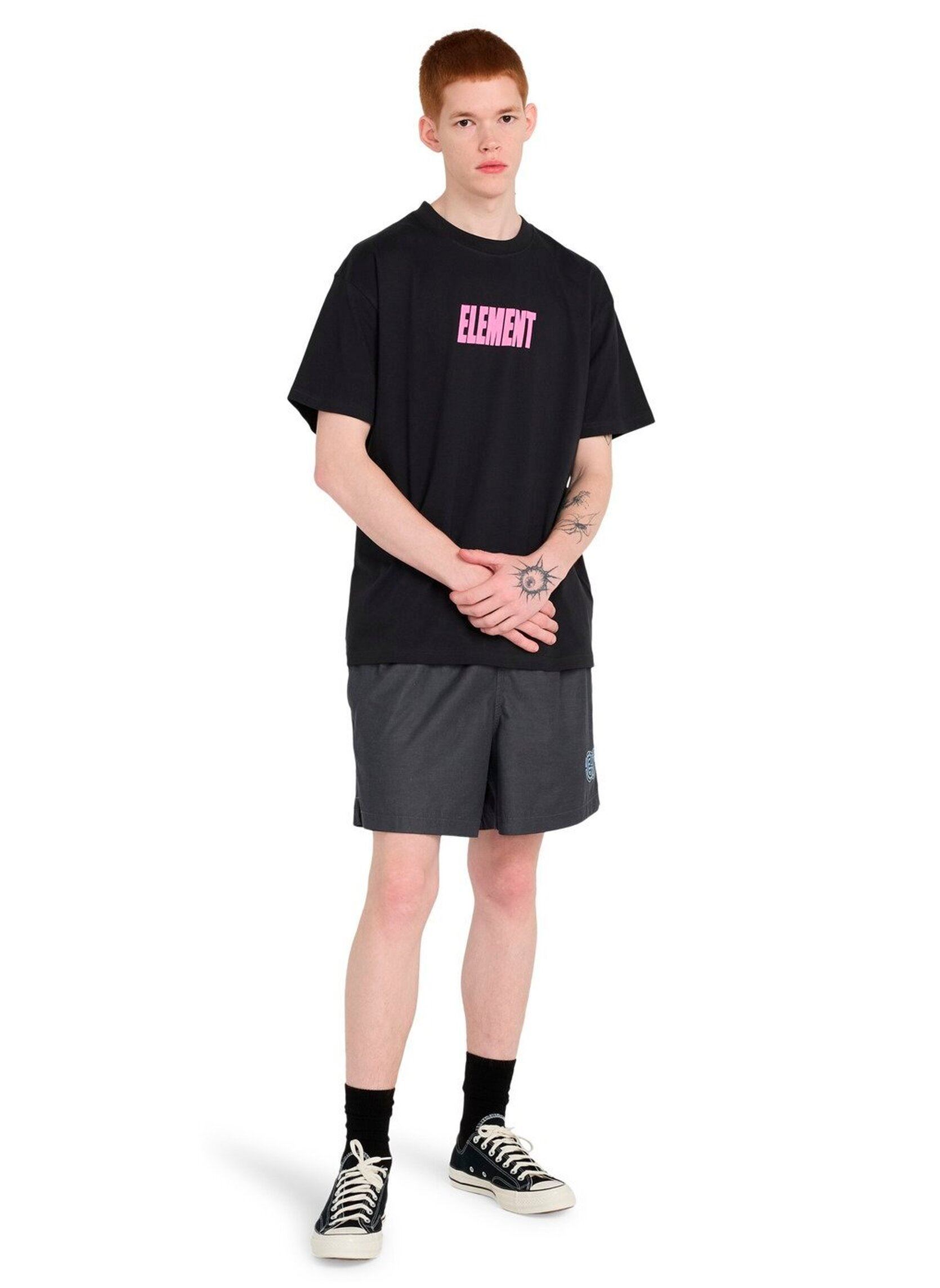 T-Shirts Pool Draining Ss herren schwarz Element T-Shirts Pool Draining Ss herren schwarz Off black