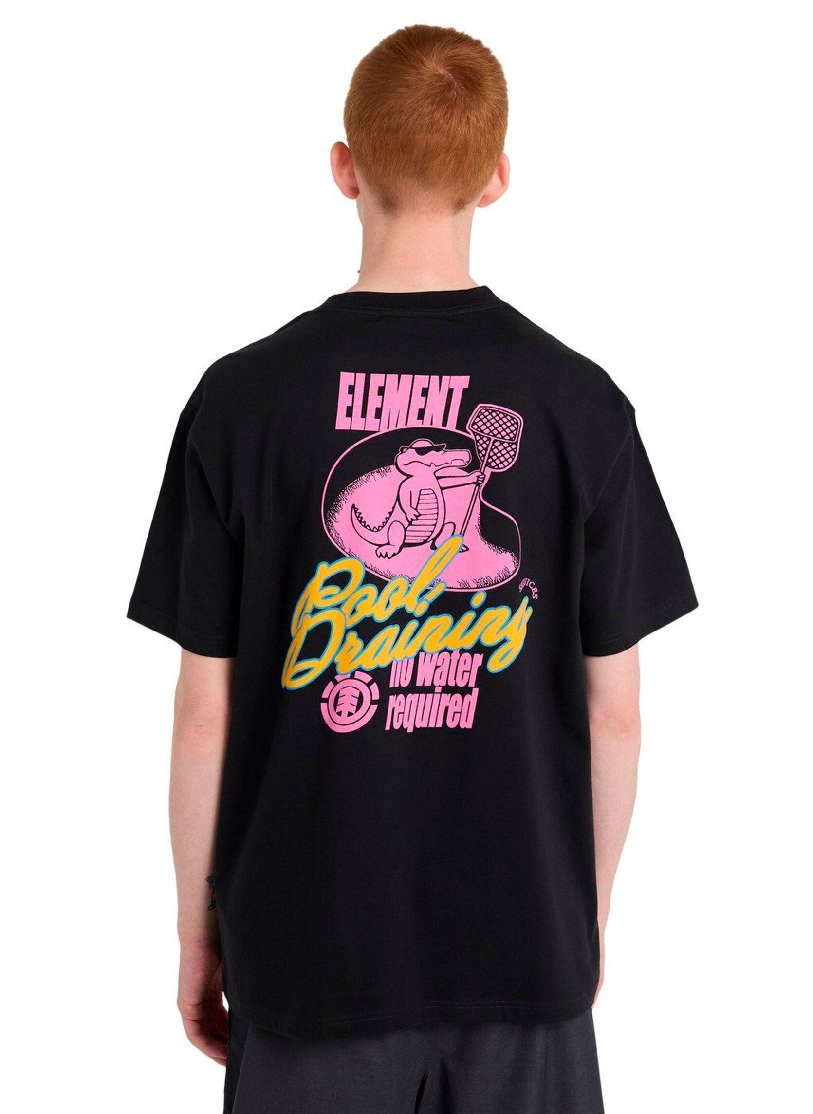T-Shirts Pool Draining Ss herren schwarz Element T-Shirts Pool Draining Ss herren schwarz Off black