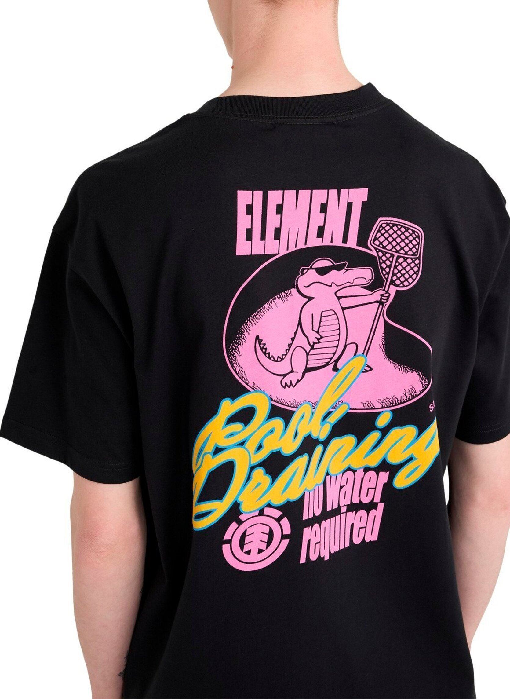 T-Shirts Pool Draining Ss herren schwarz Element T-Shirts Pool Draining Ss herren schwarz Off black