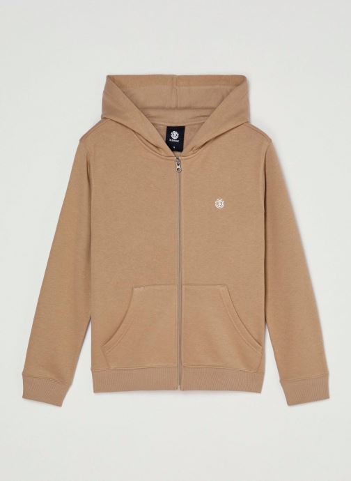 Element Sweats zippés Icon Embroidery Zh Y garçon beige